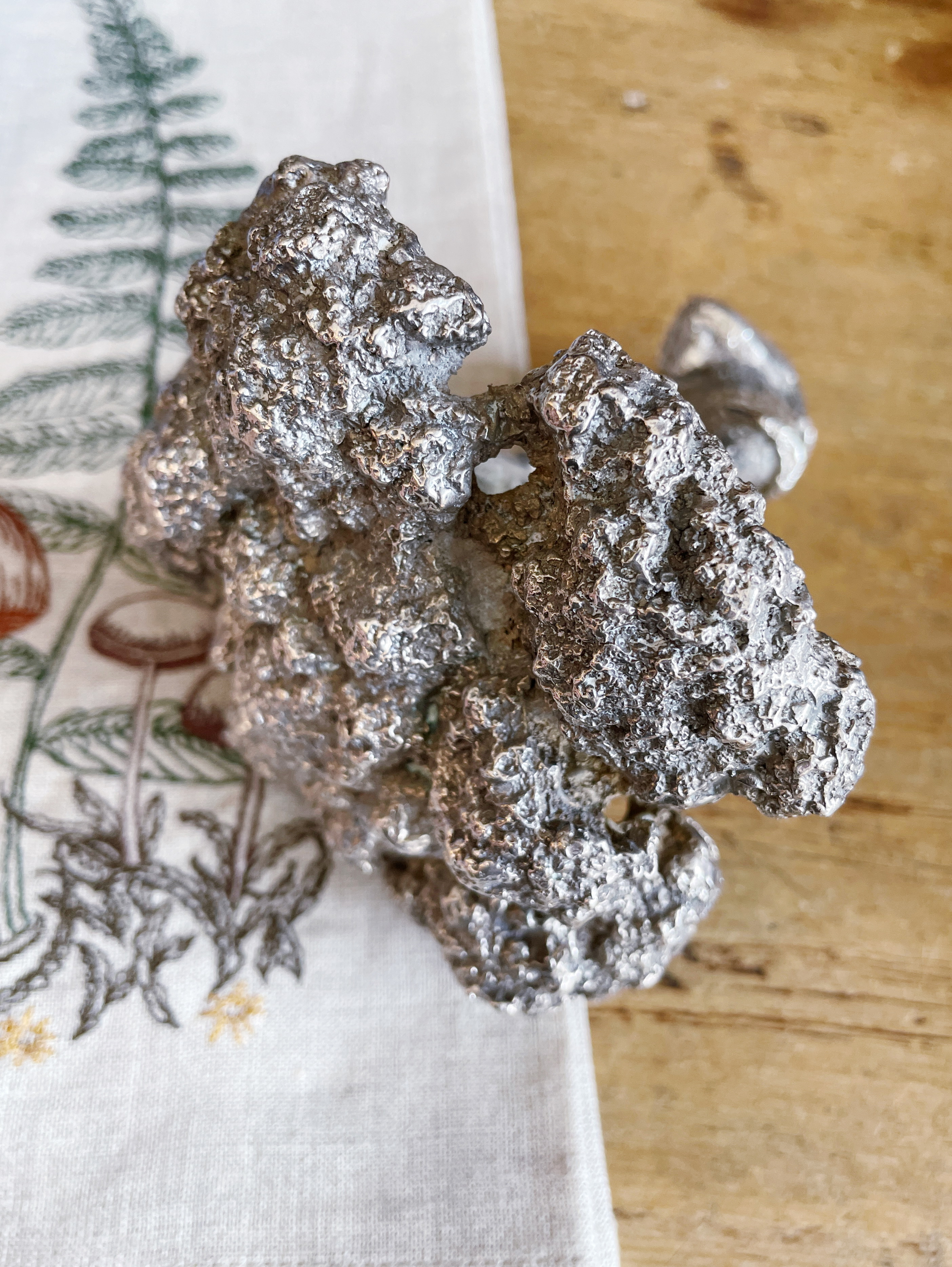 Vintage Maitland-Smith Silvered Bronze Broccoli
