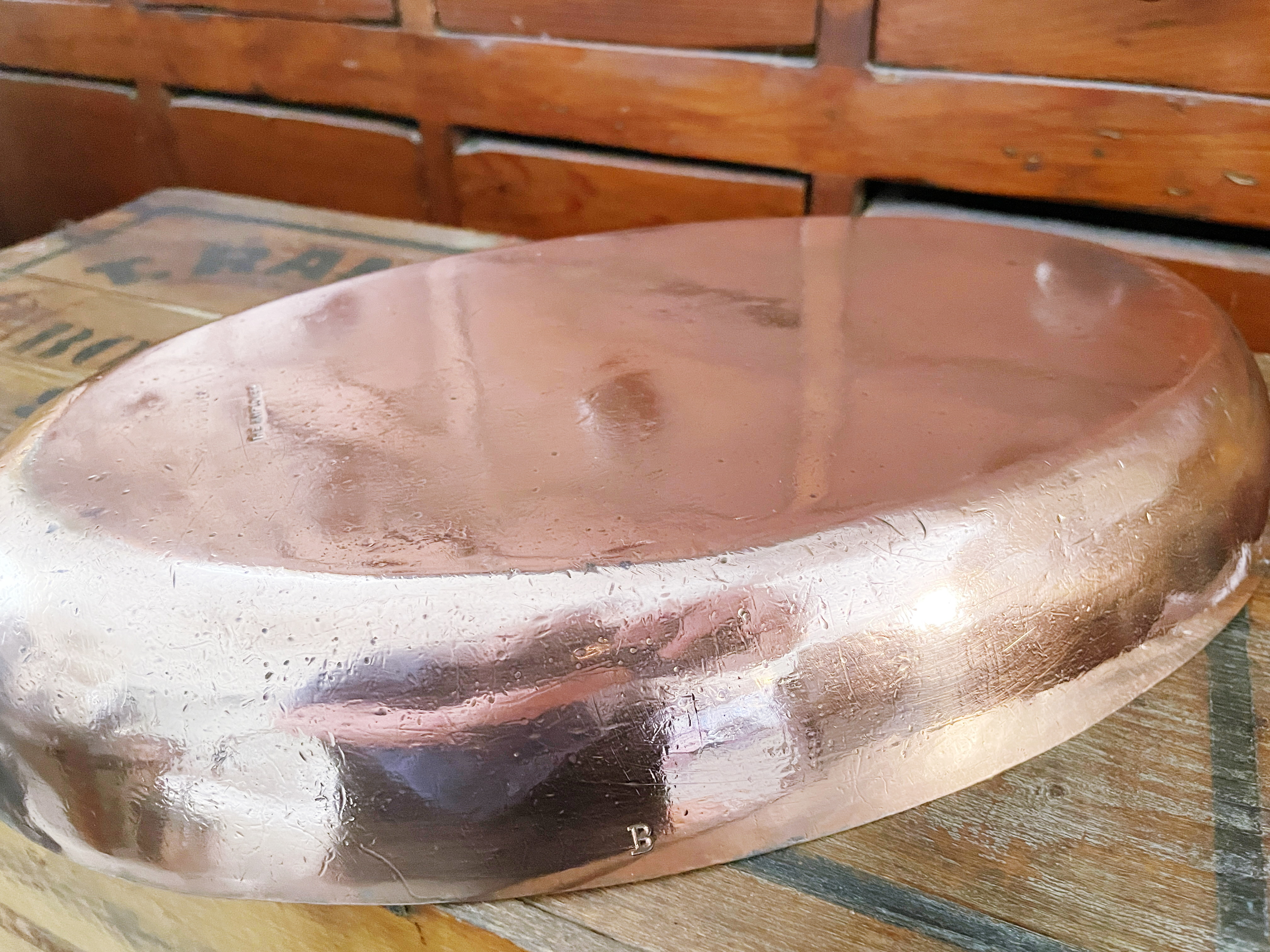 Antique Heinrichs Copper Sauté Pan from The Mayflower Hotel in Washington DC