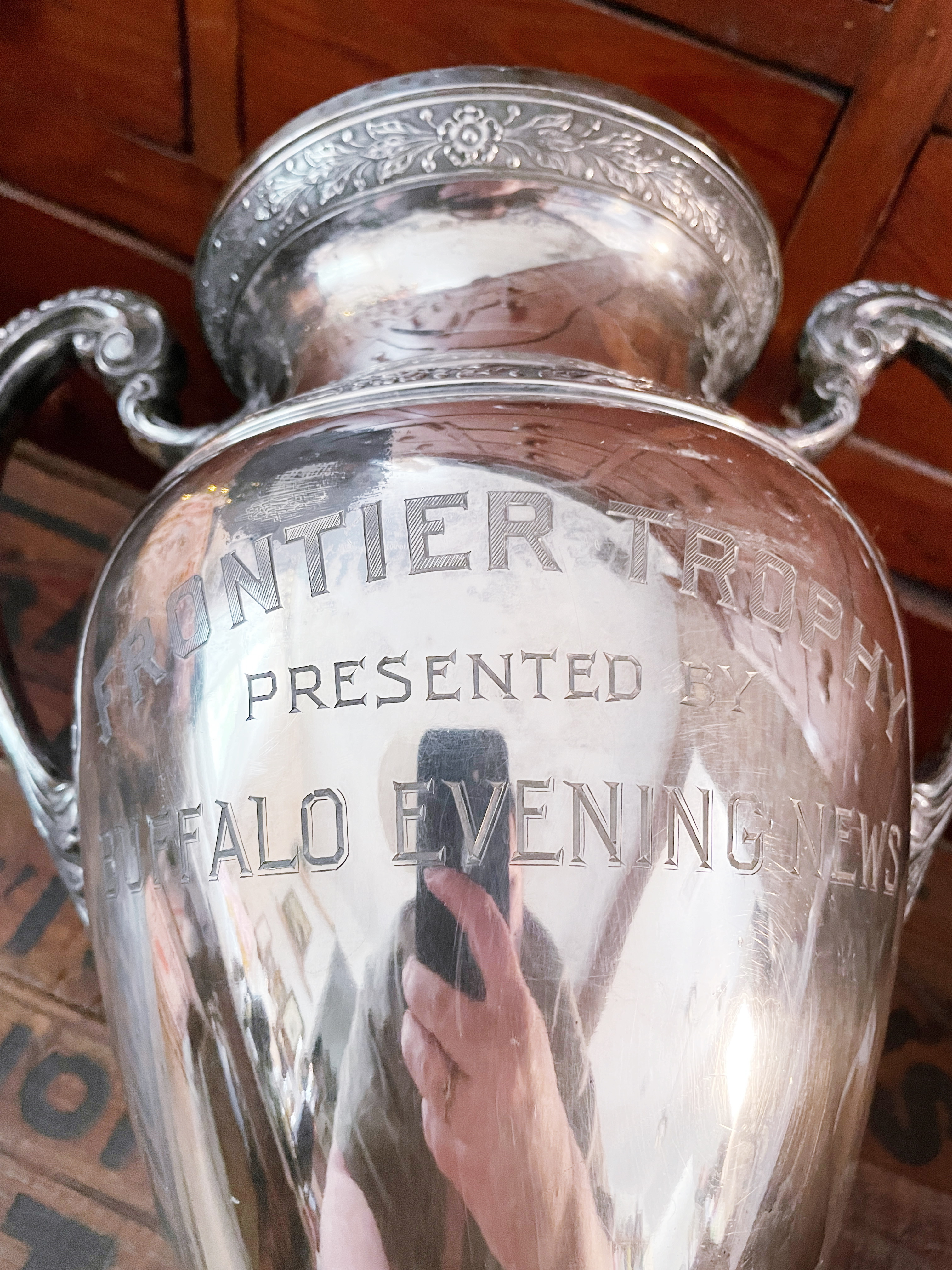 Huge 1926-38 Silver Plated Buffalo NY Lawn Bowling Trophy
