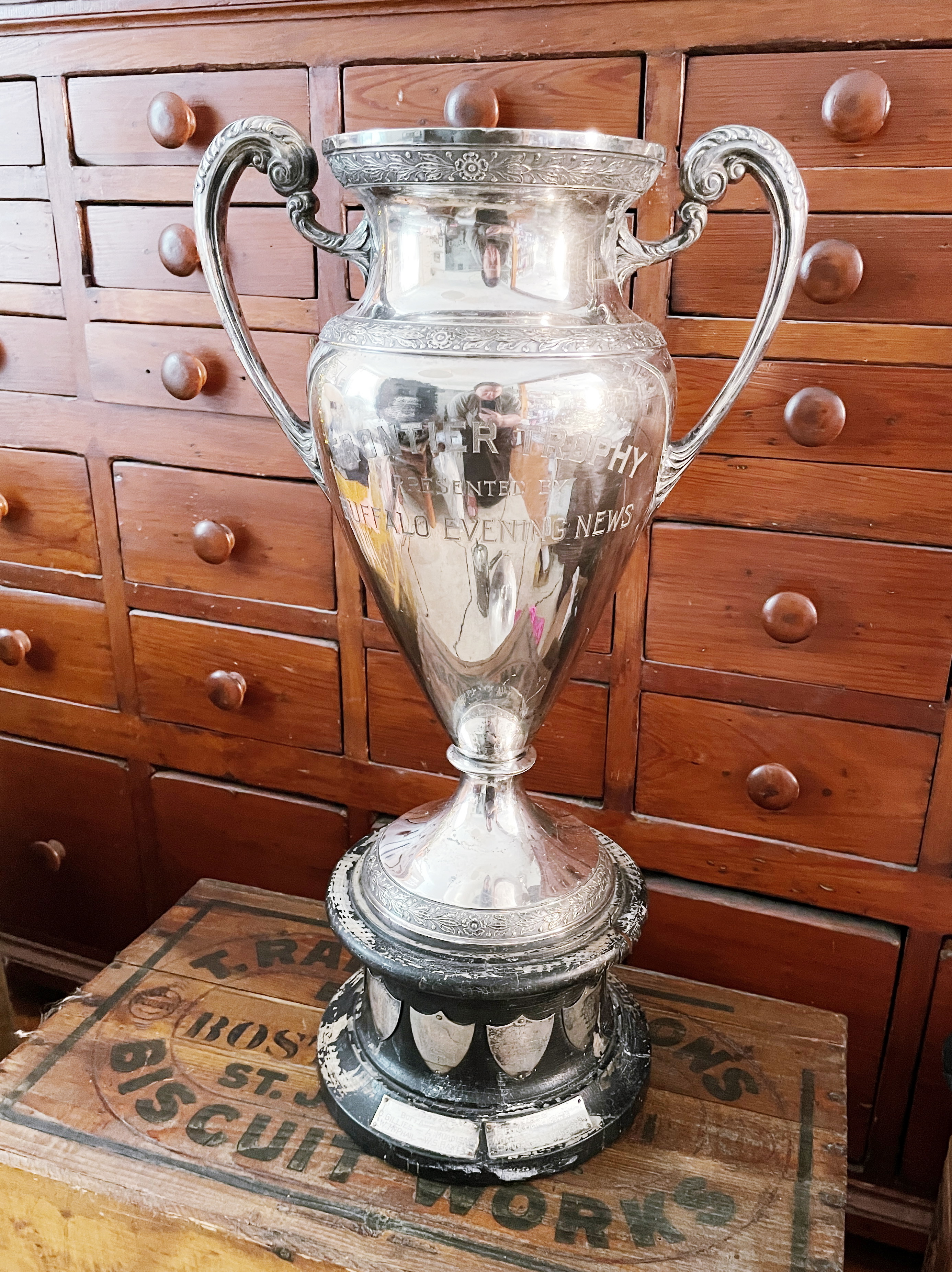 Huge 1926-38 Silver Plated Buffalo NY Lawn Bowling Trophy