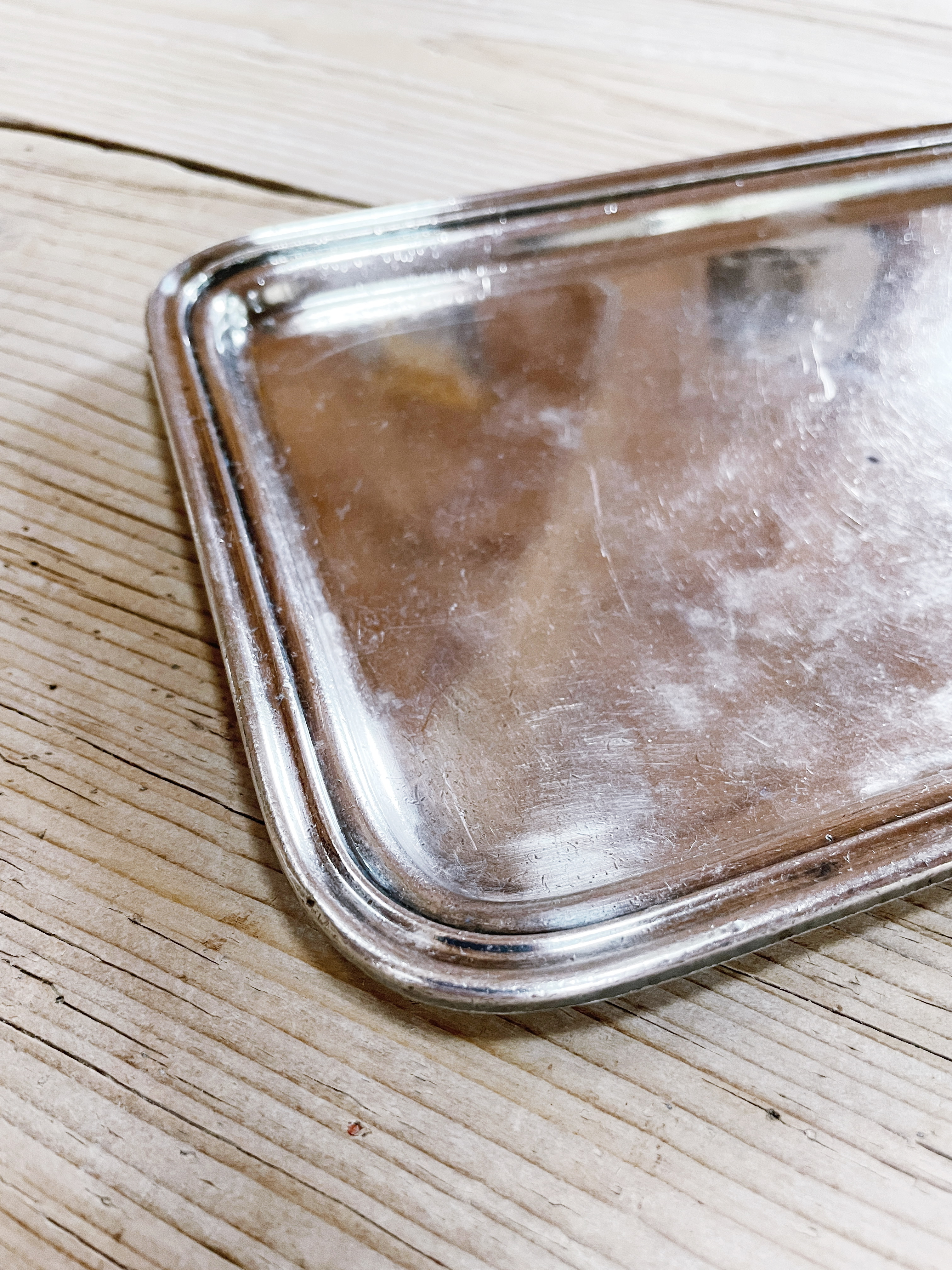 1920s Silver Plated Serving Tray from Hotel Olds in Lansing MI