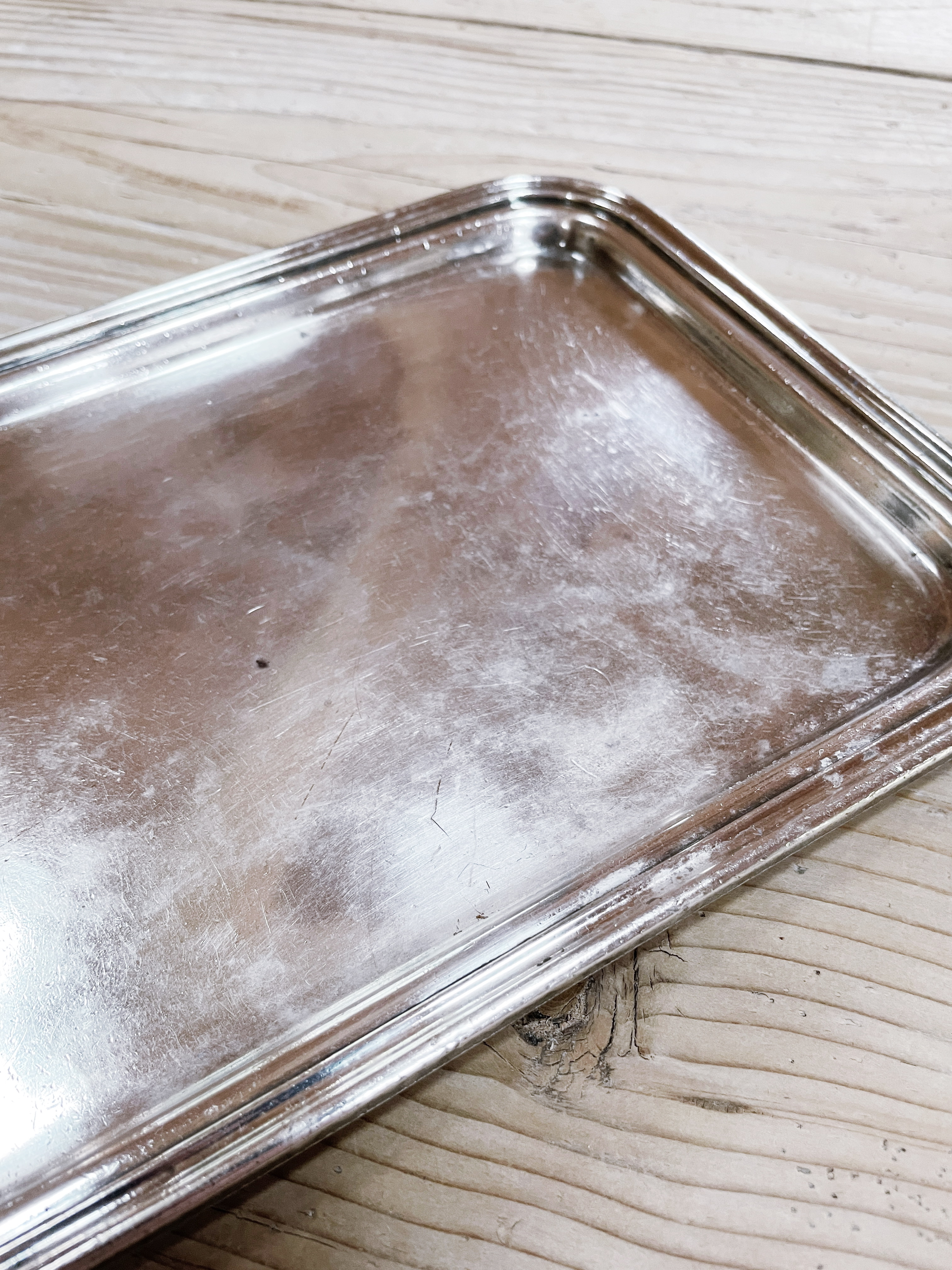 1920s Silver Plated Serving Tray from Hotel Olds in Lansing MI