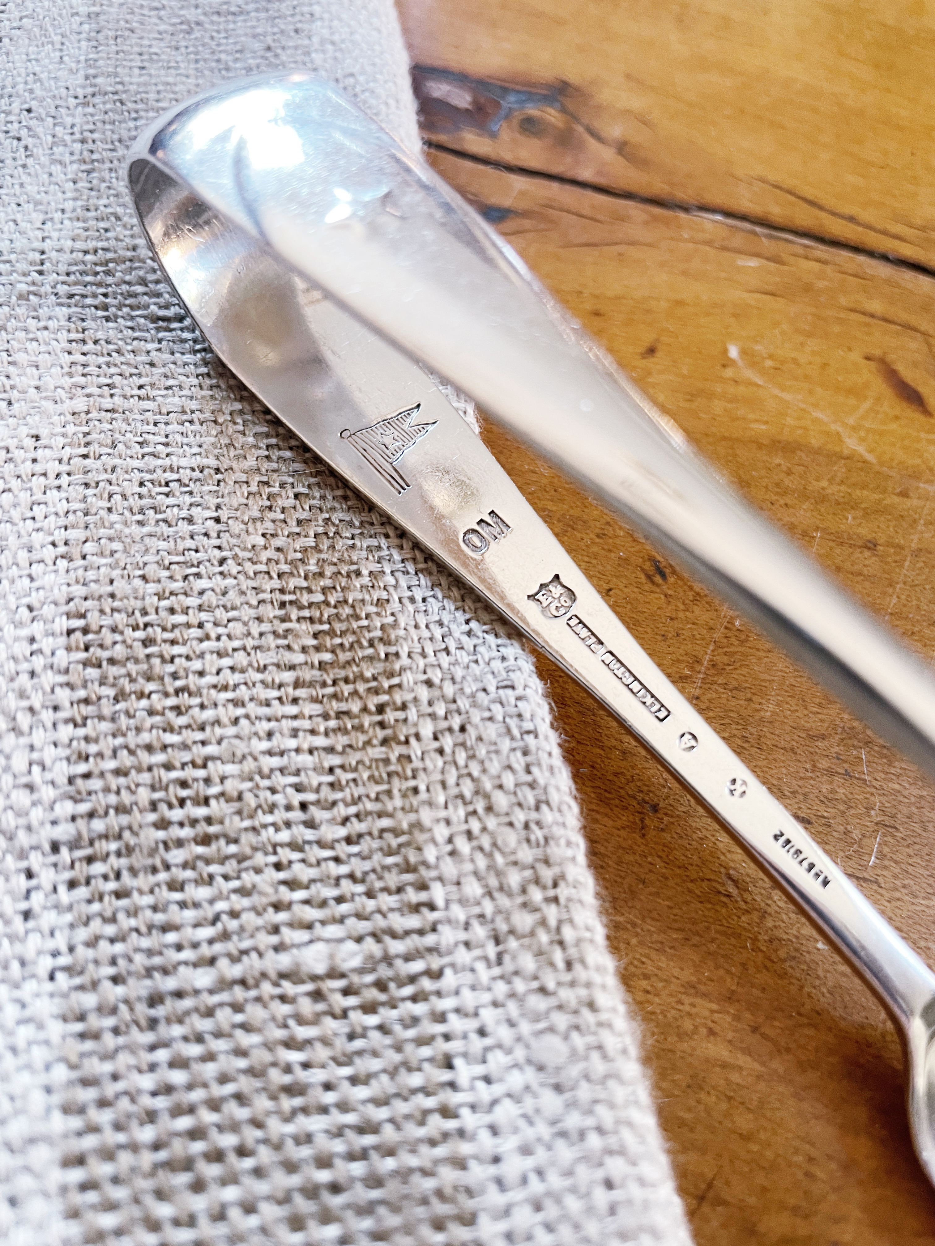 1922 White Star Line Silver Plated Sugar Tongs