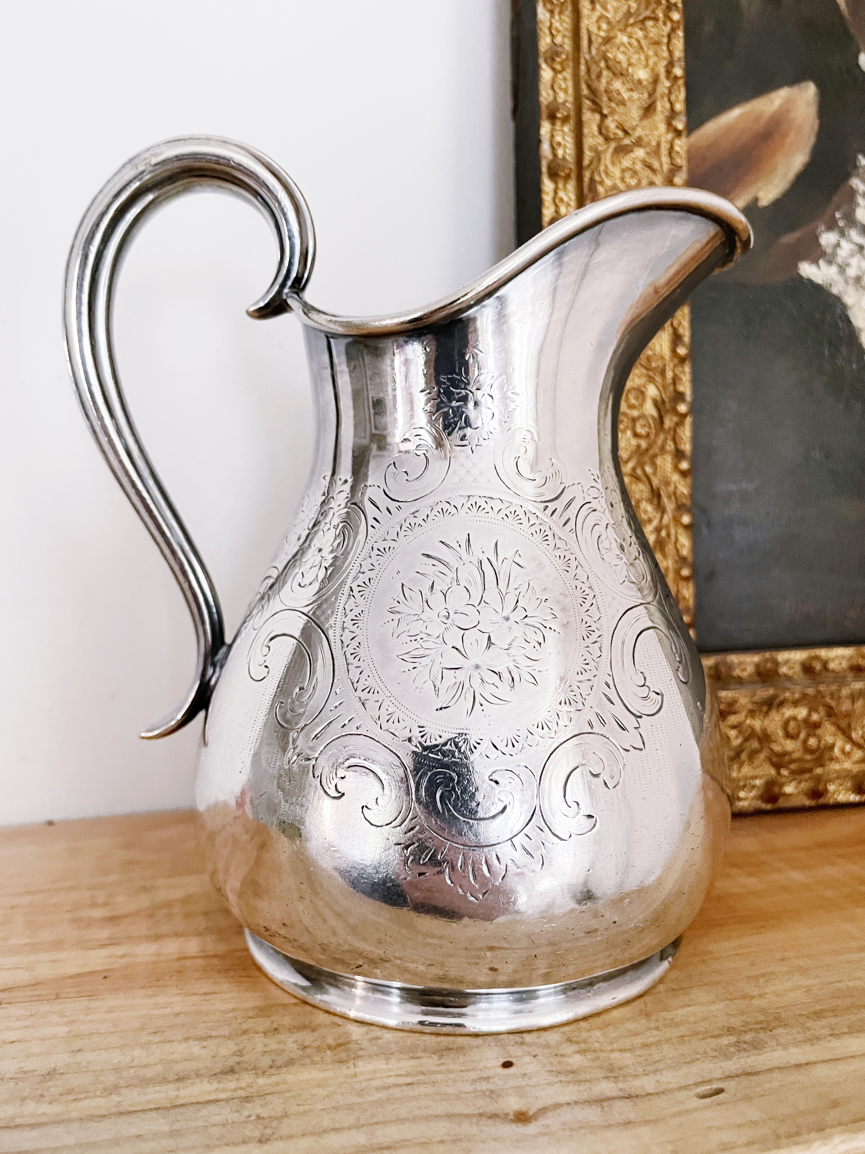 1886 Silver Plated Cream Pitcher from Norddeutscher Lloyd Ocean Liner
