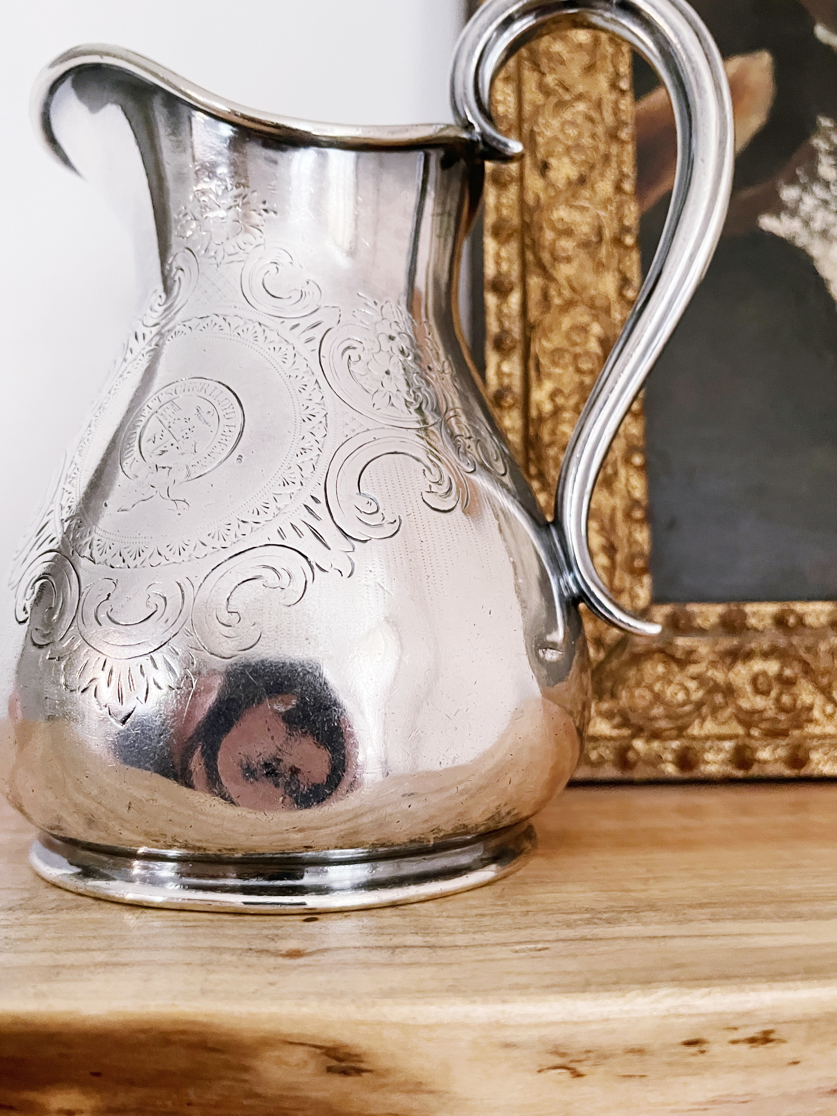 1886 Silver Plated Cream Pitcher from Norddeutscher Lloyd Ocean Liner