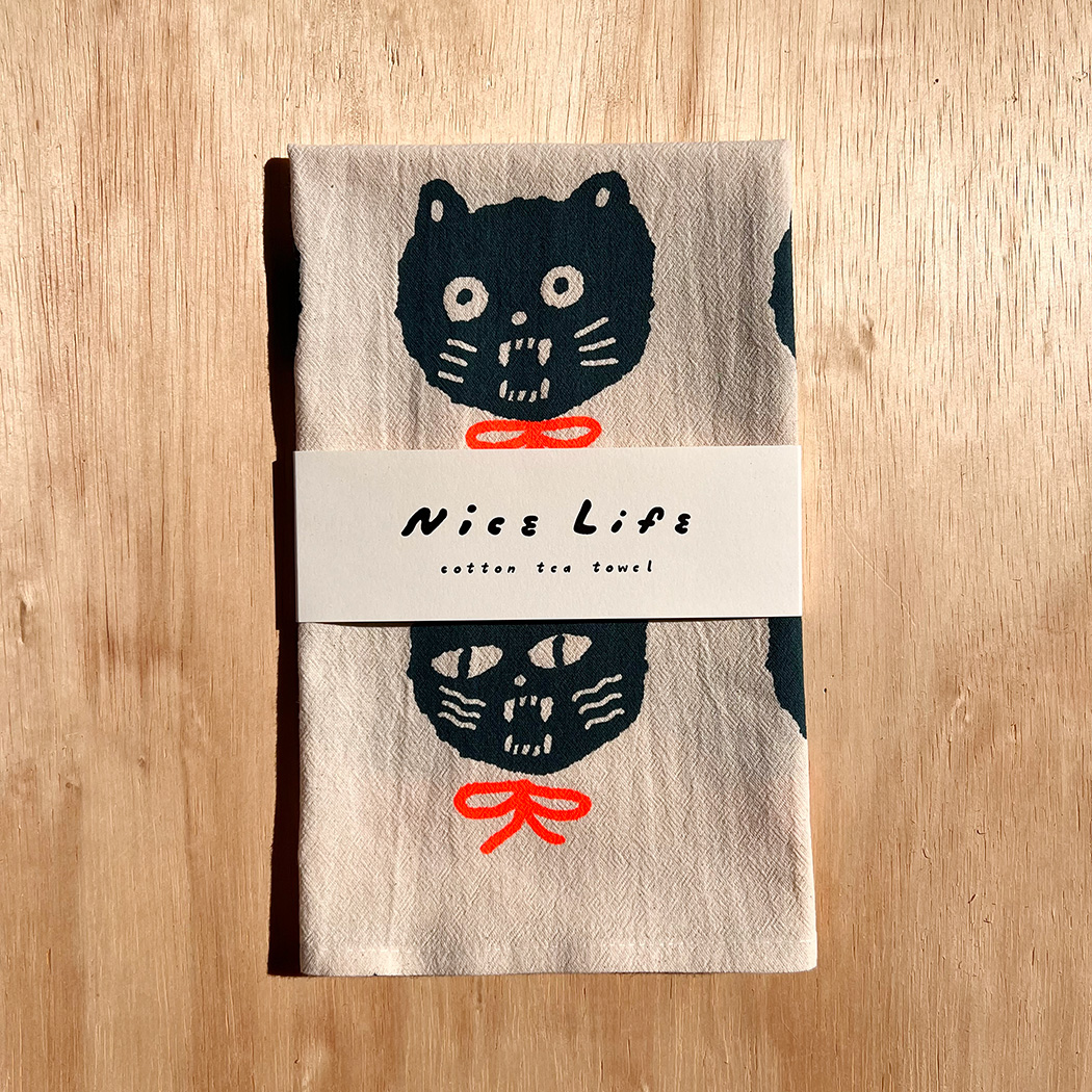 Bad Cats Tea Towel