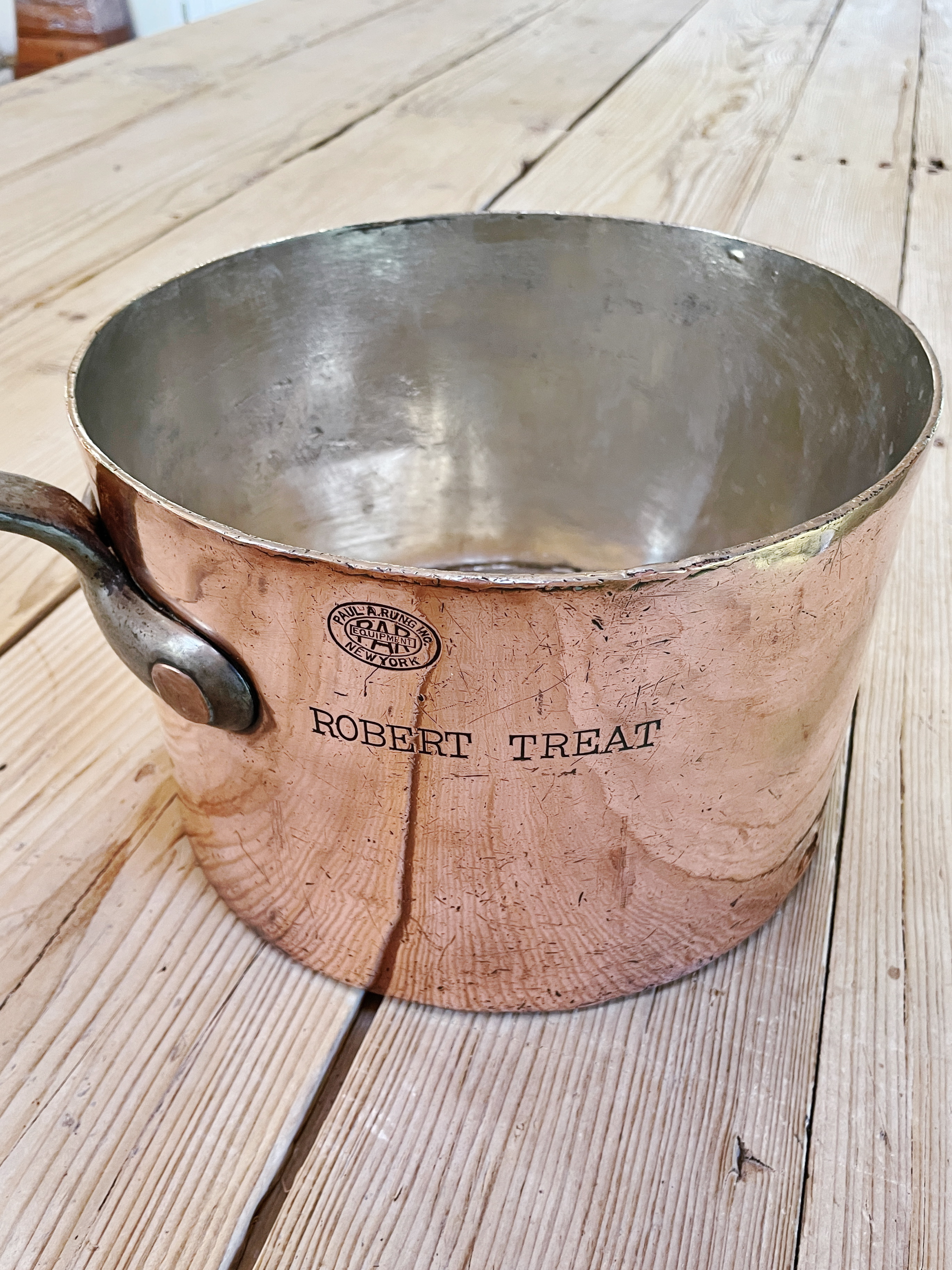 Antique Copper Pot from Robert Treat Hotel