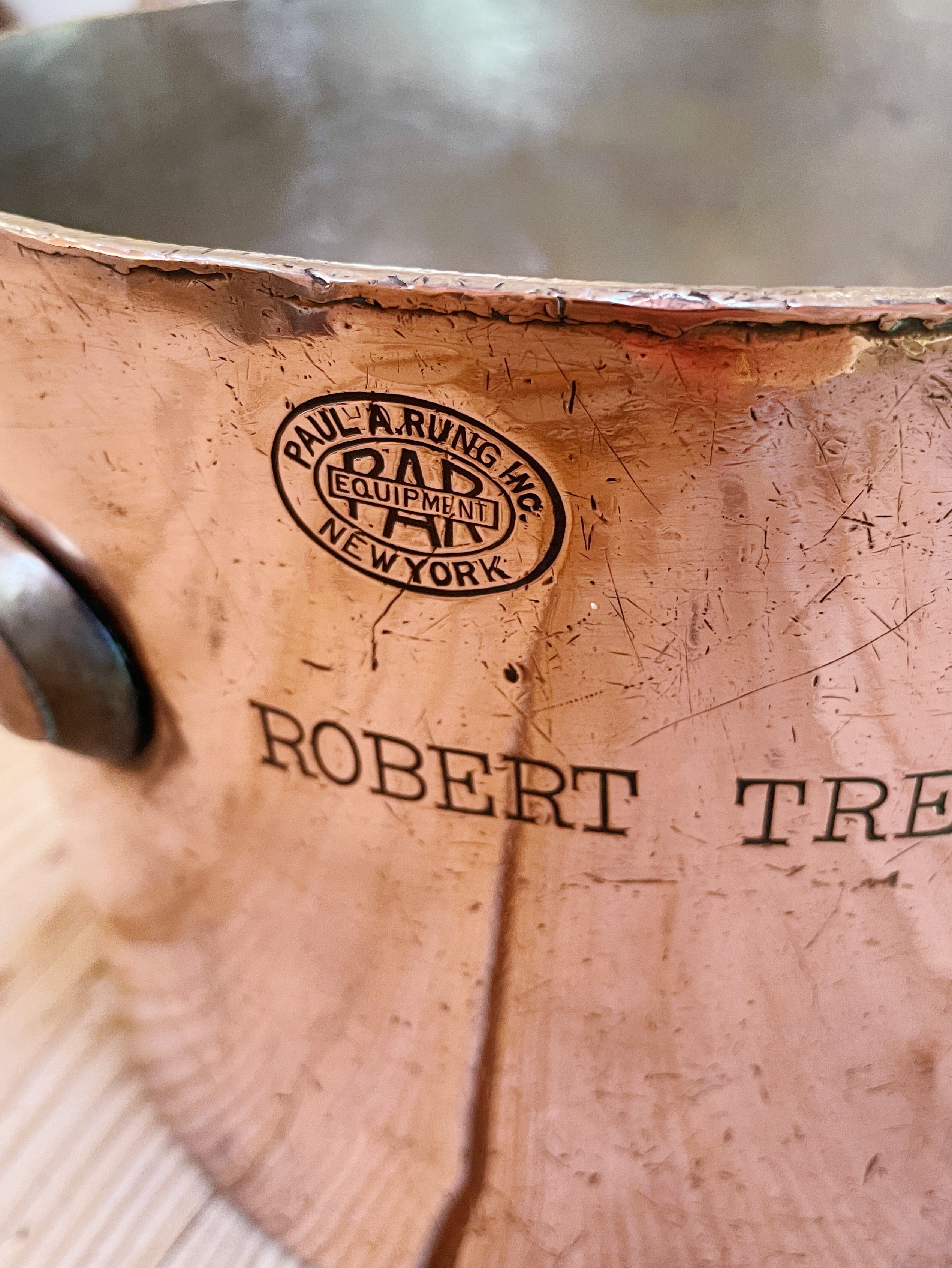 Antique Copper Pot from Robert Treat Hotel