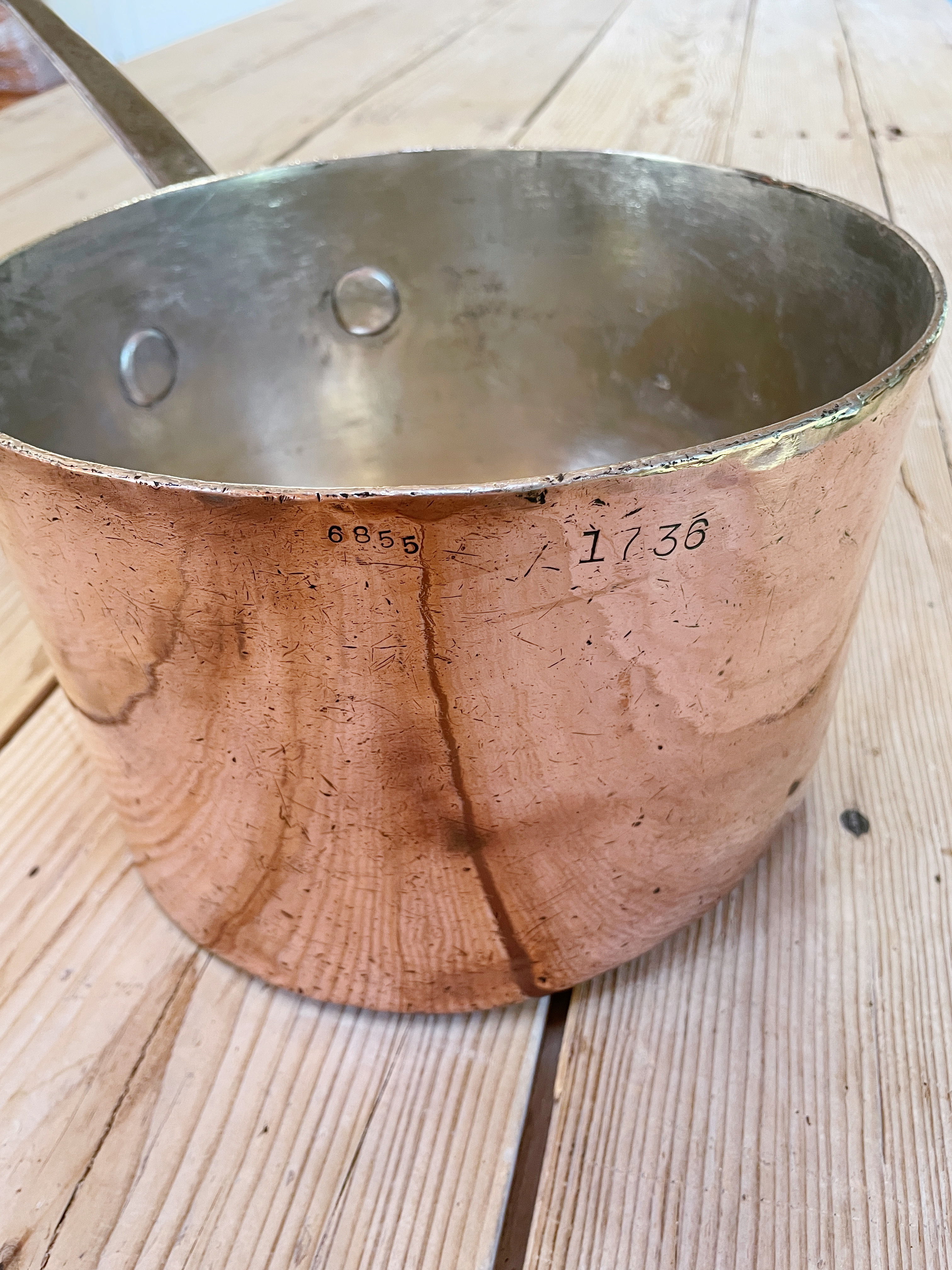 Antique Copper Pot from Robert Treat Hotel