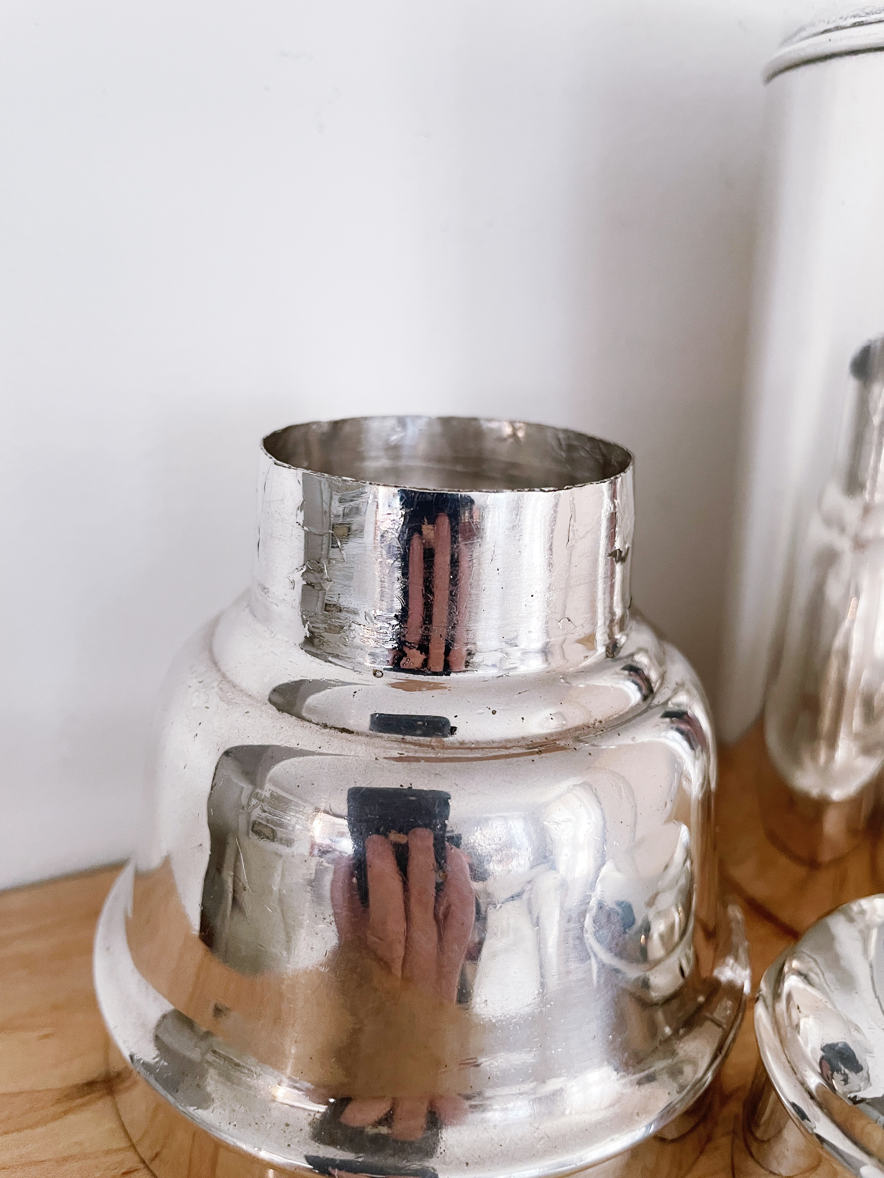Antique Royal Mail Lines Silver Plated Cocktail Shaker