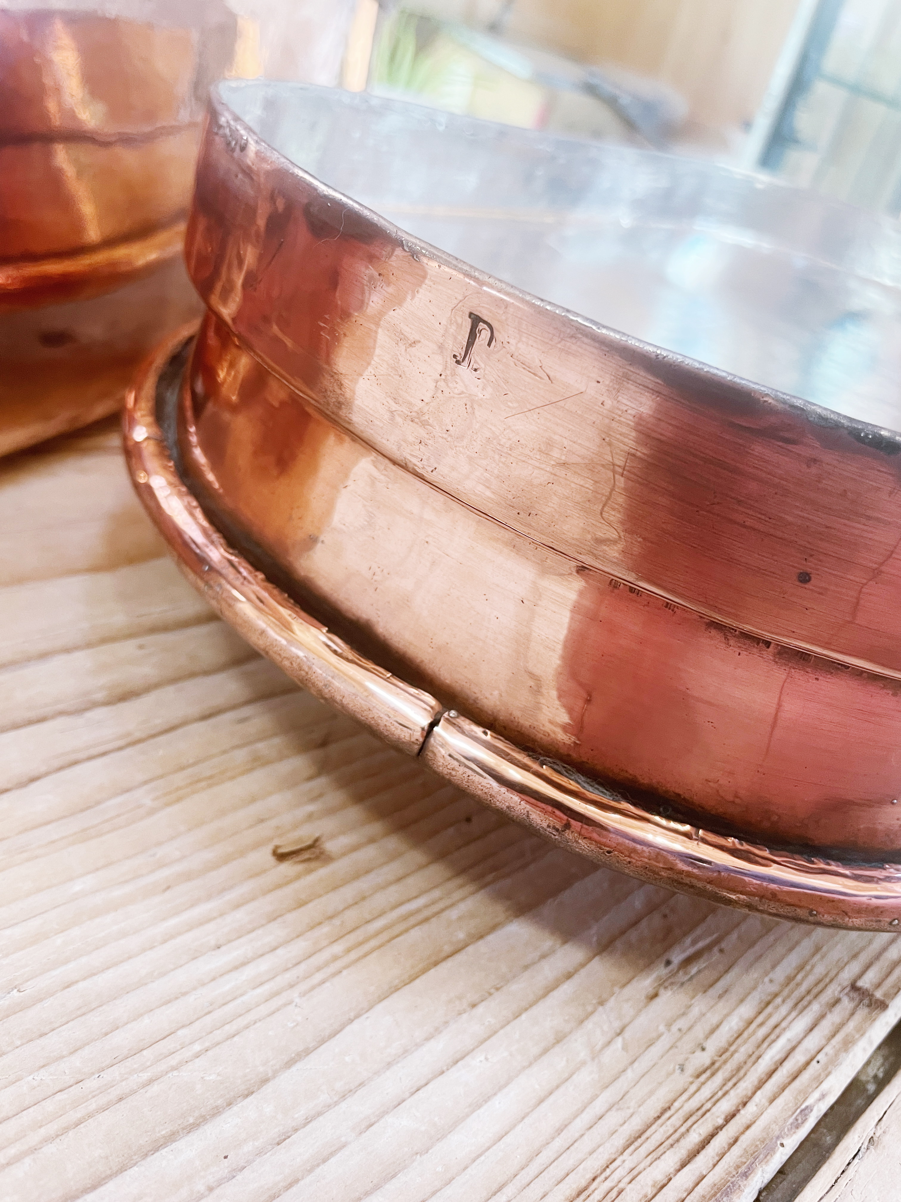 Antique French Copper Daubiere Roaster with Lid