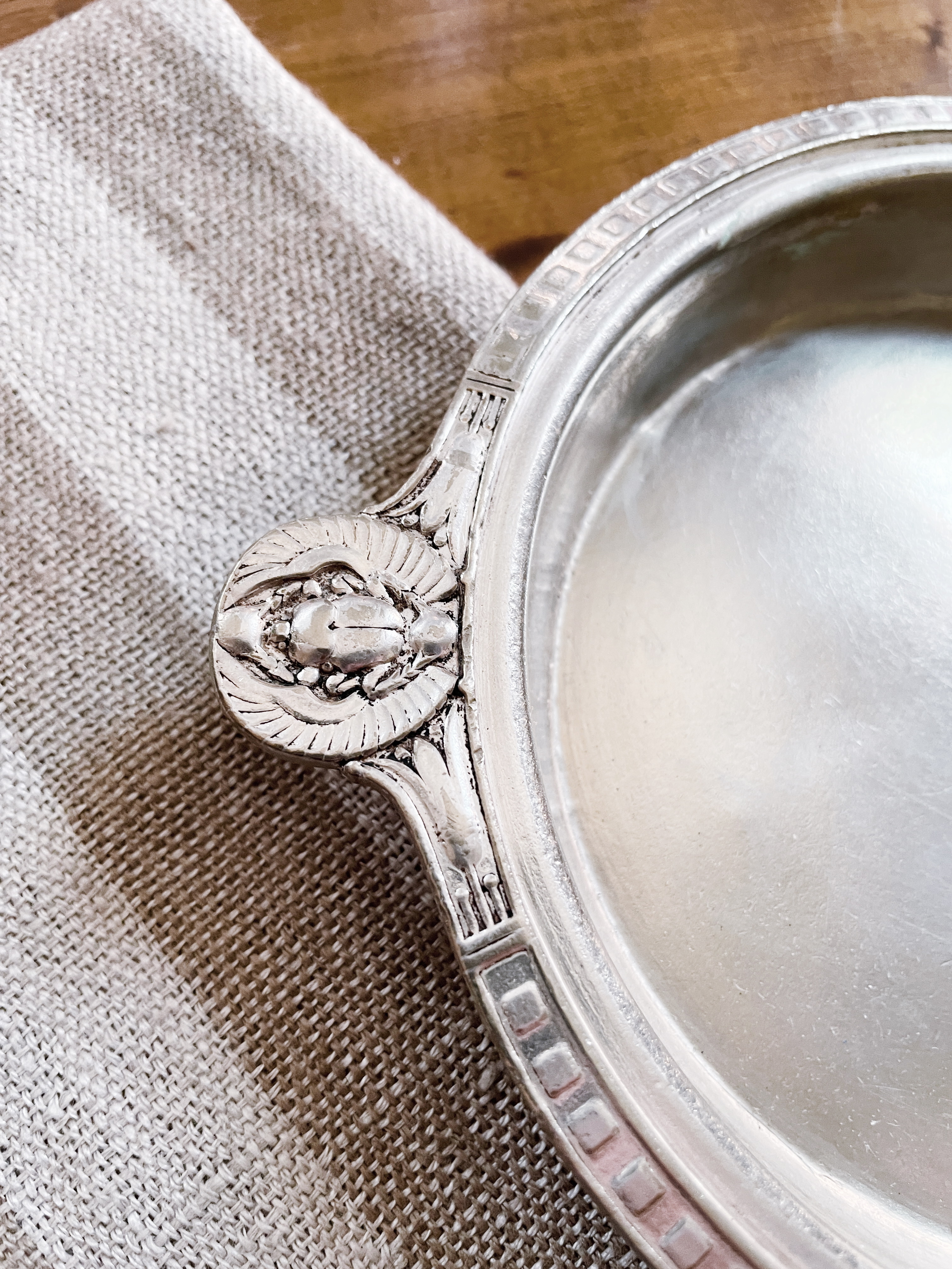 Antique Hotel Silver Wine Coaster from Murray’s Roman Gardens NYC