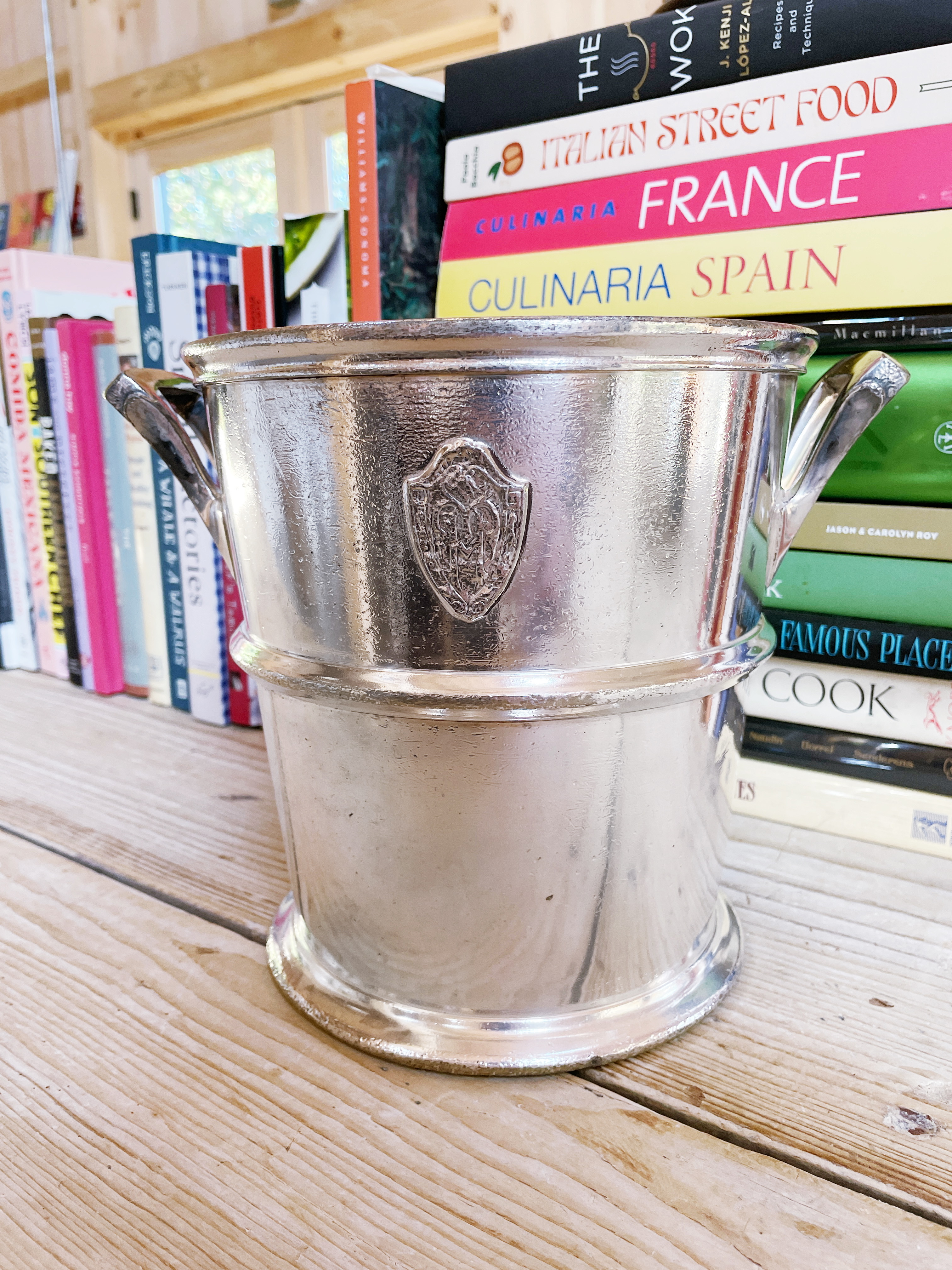 Vintage Silver Champagne Bucket from The Mark Hopkins Hotel in San Francisco