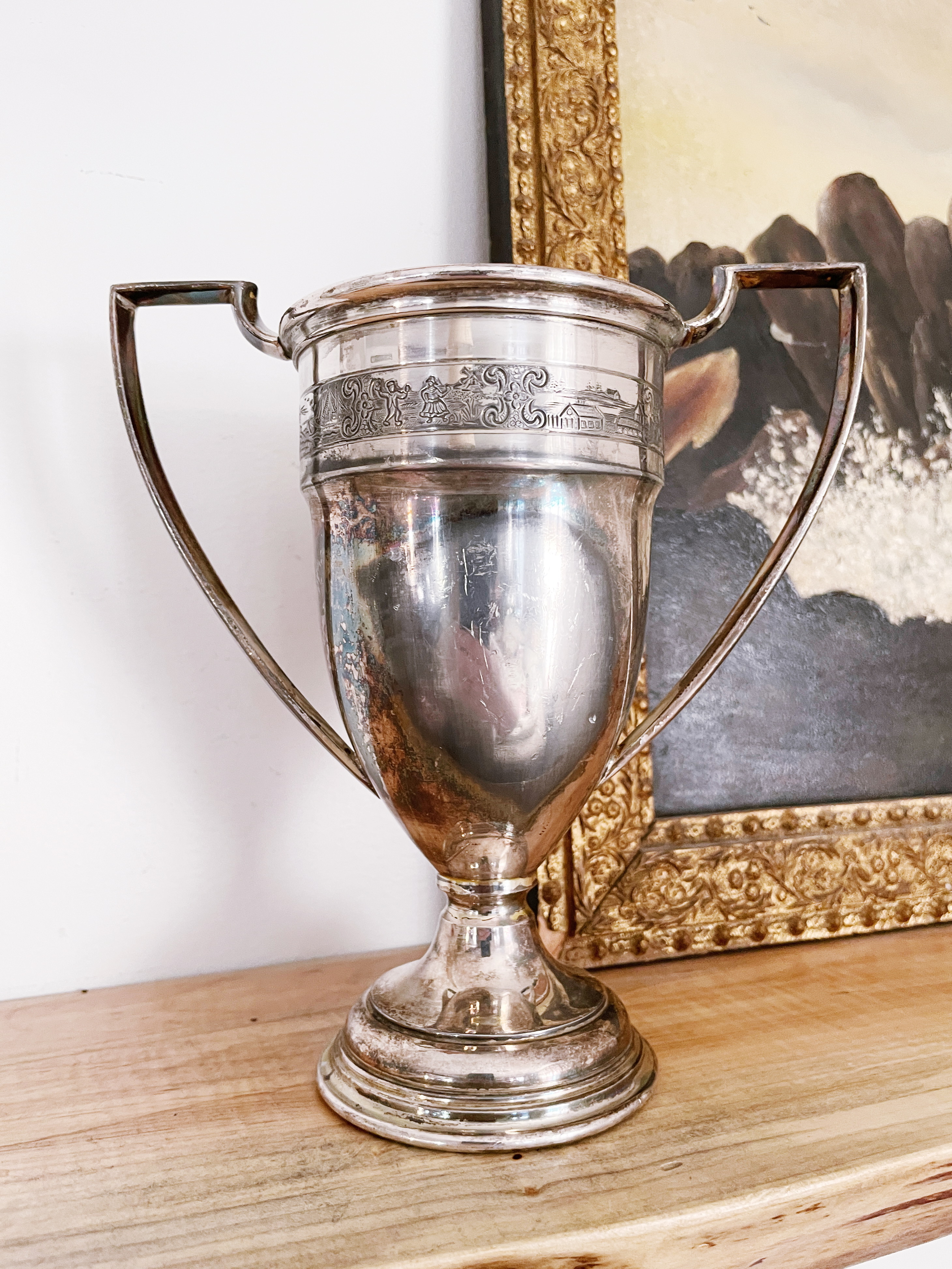 1927 Silver Plated City of Boston Baby Contest Trophy