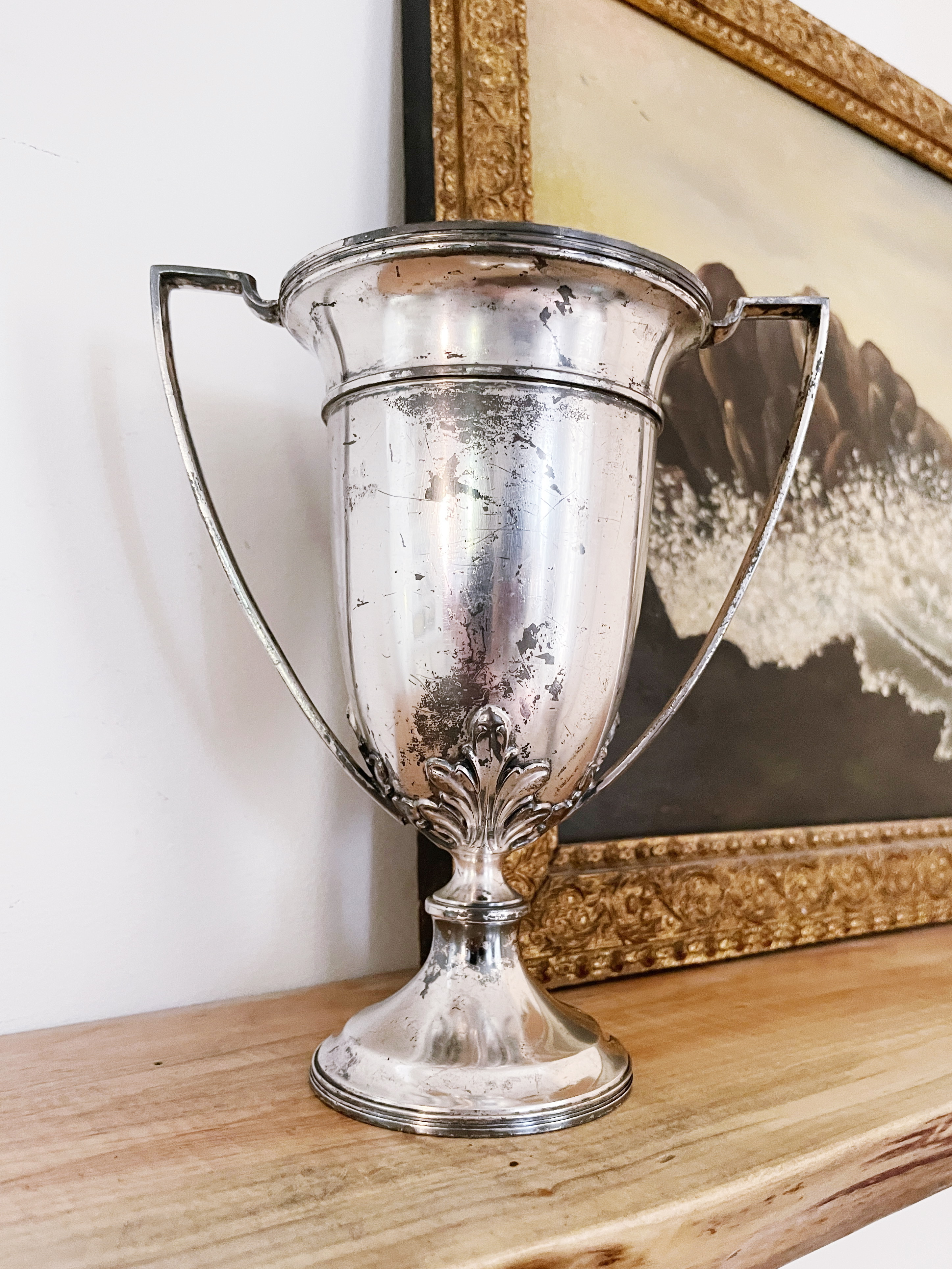 1919 Silver Plated Draft Horse Judging Trophy