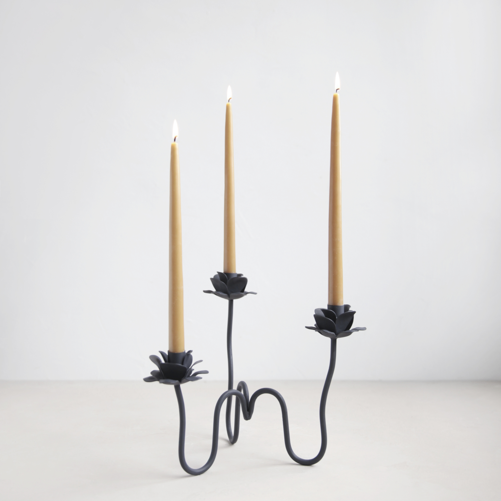 Iron Floral Candelabra 