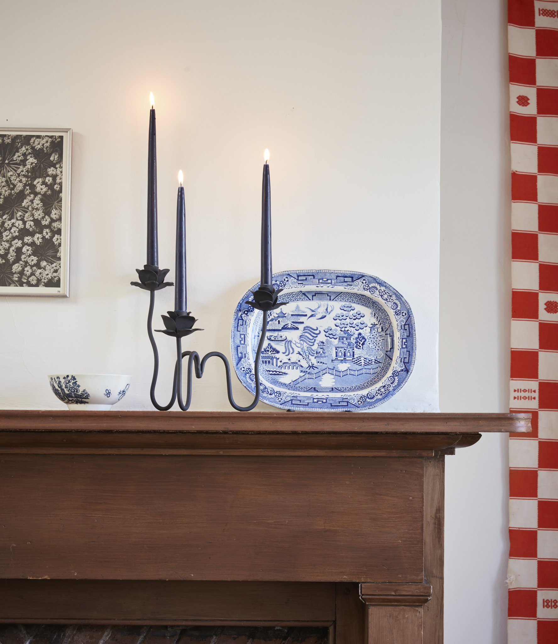 Iron Floral Candelabra 