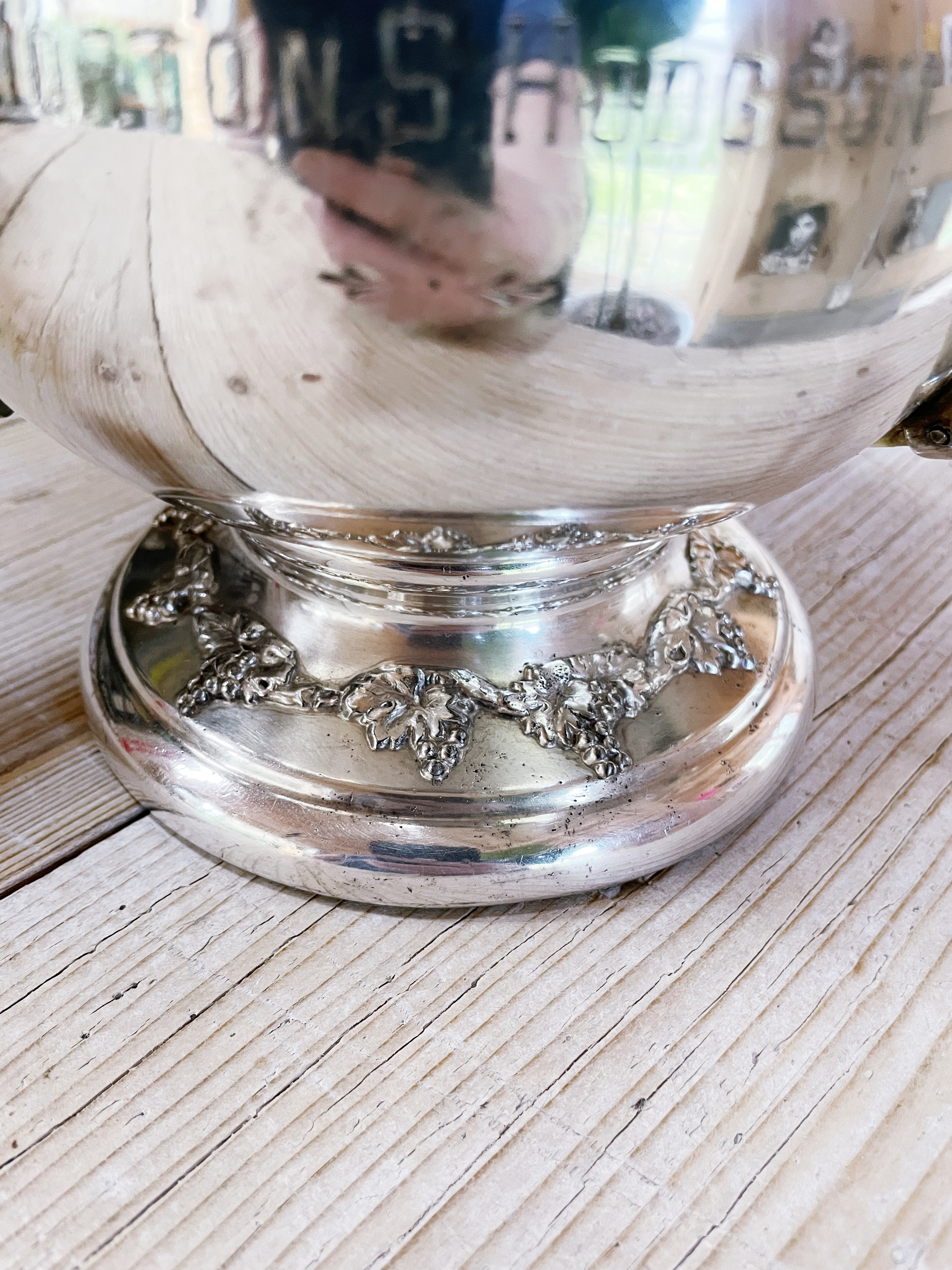 1908 Silver Plated Athens GA Golf Trophy with Deer Antler Handles