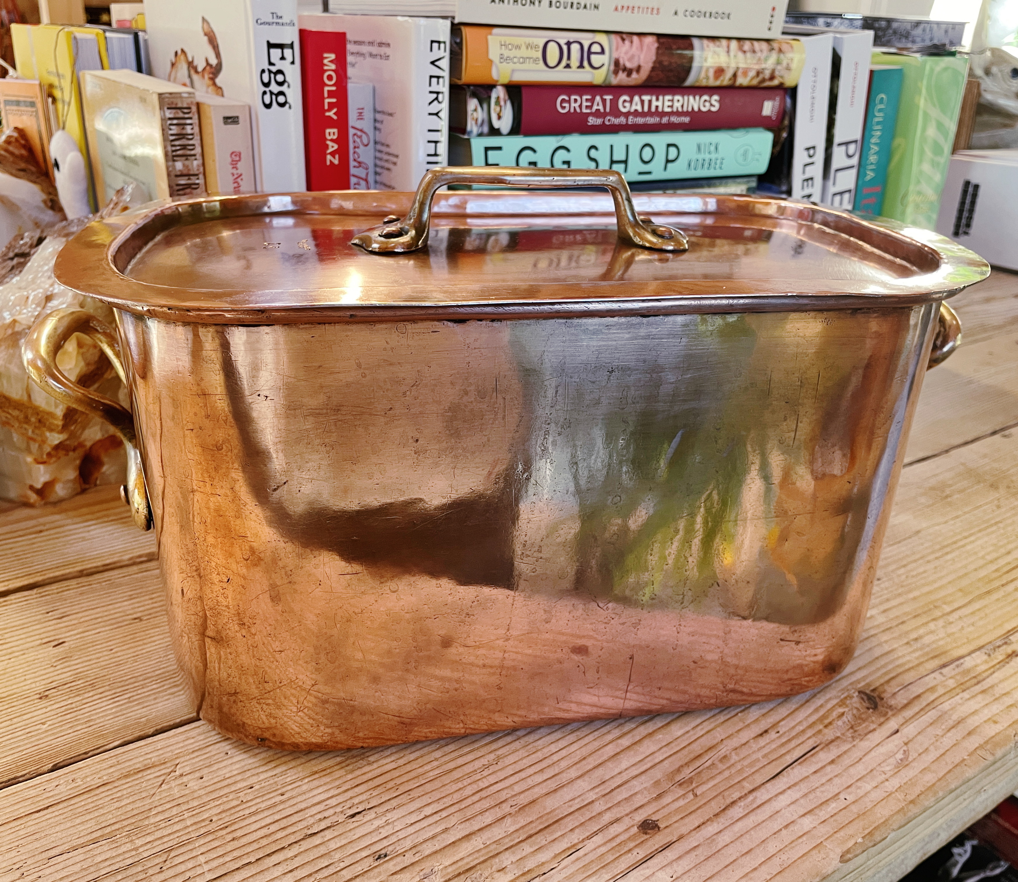 Antique French Legry Copper Daubiere Pan