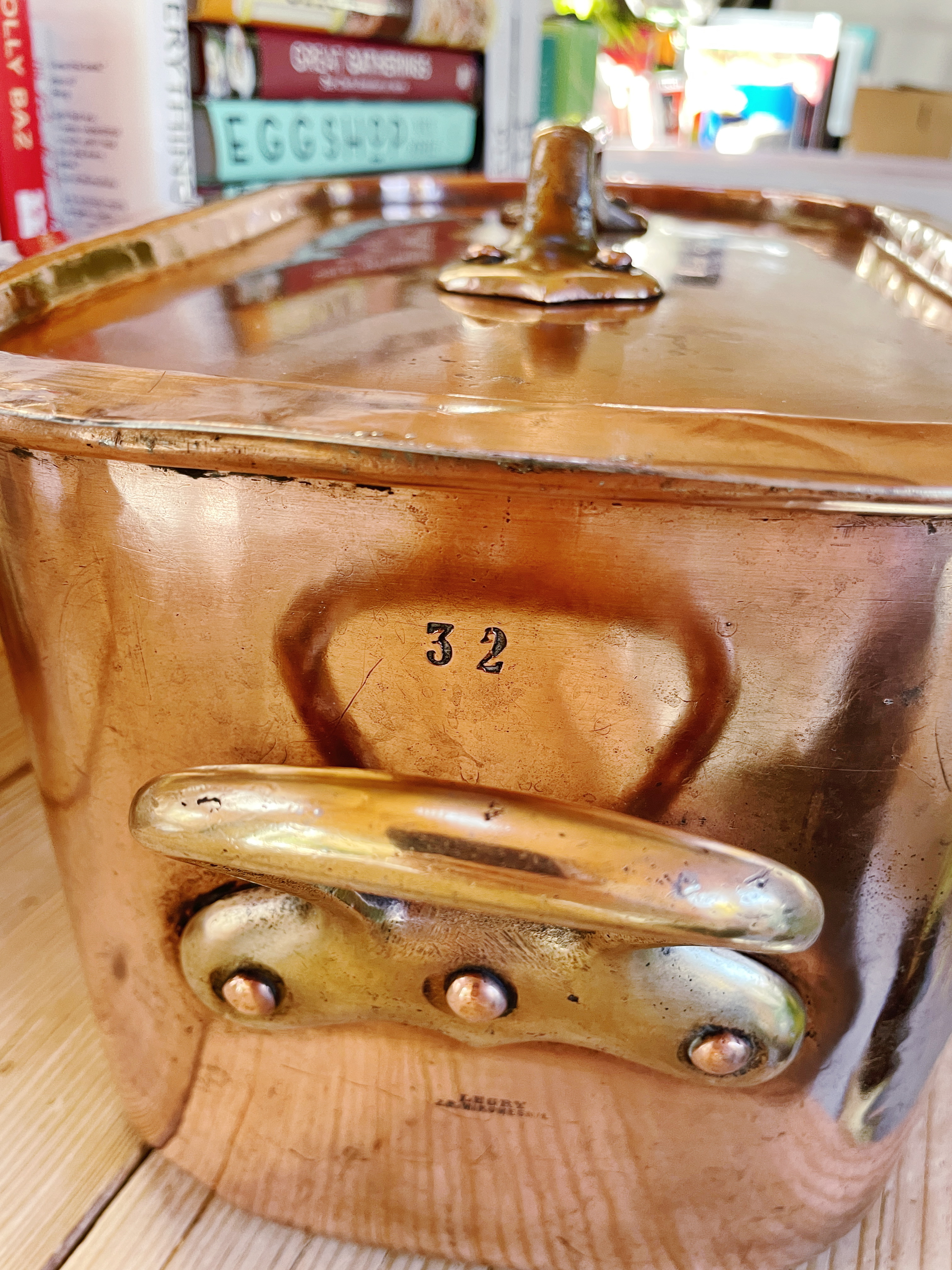 Antique French Legry Copper Daubiere Pan