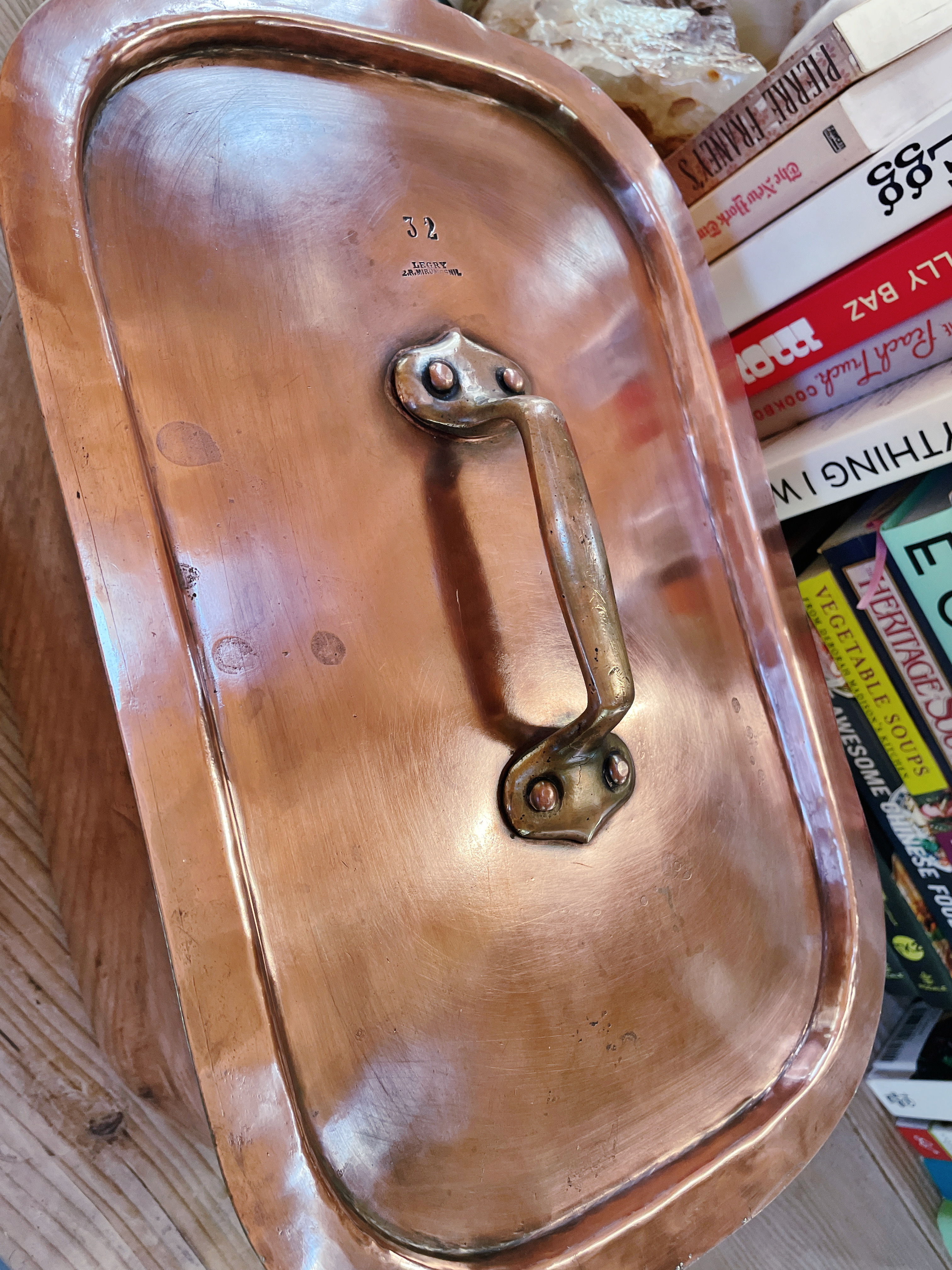 Antique French Legry Copper Daubiere Pan