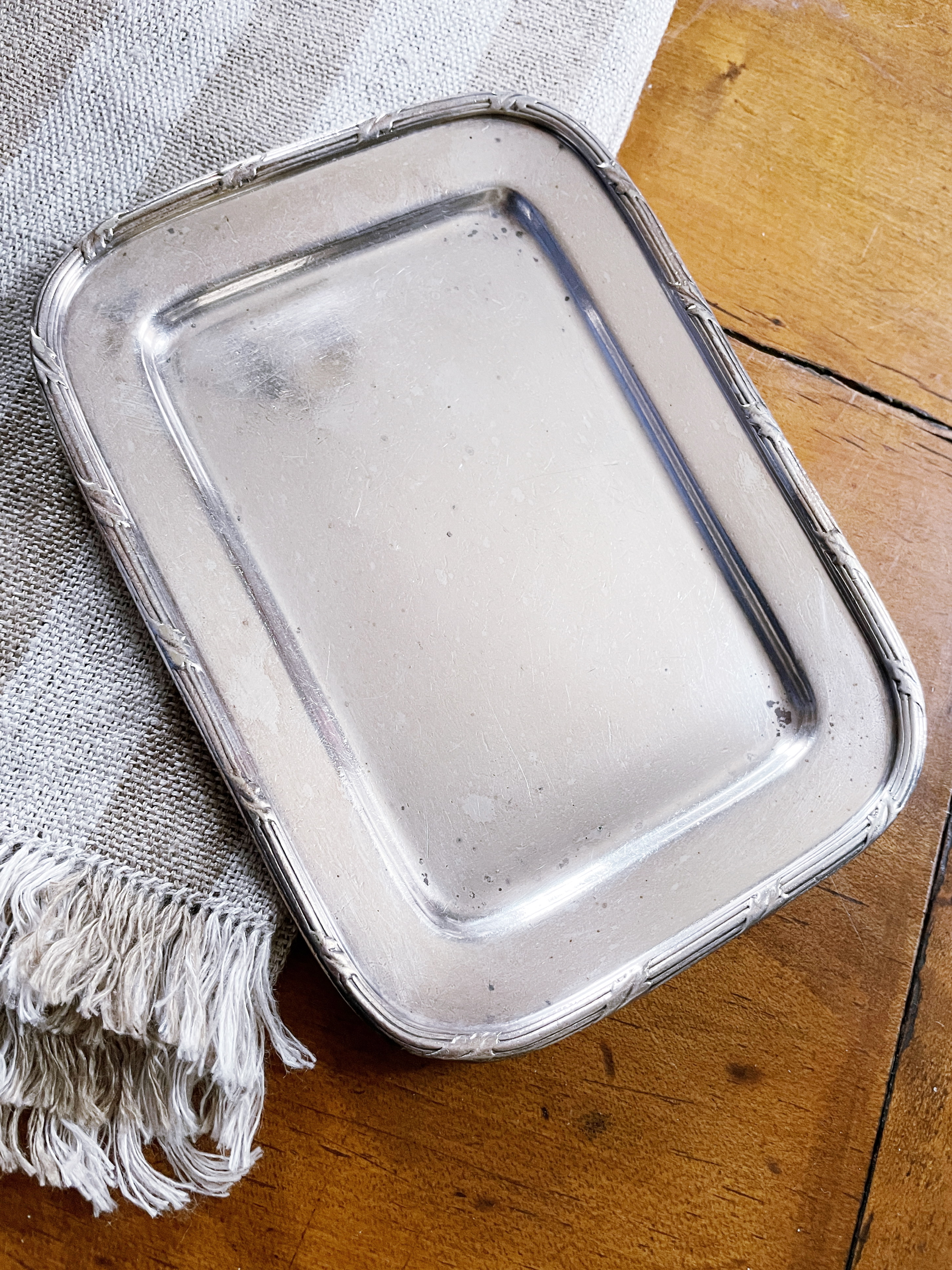 1928 Silver Tray from The St Regis Hotel NYC - Batterby House