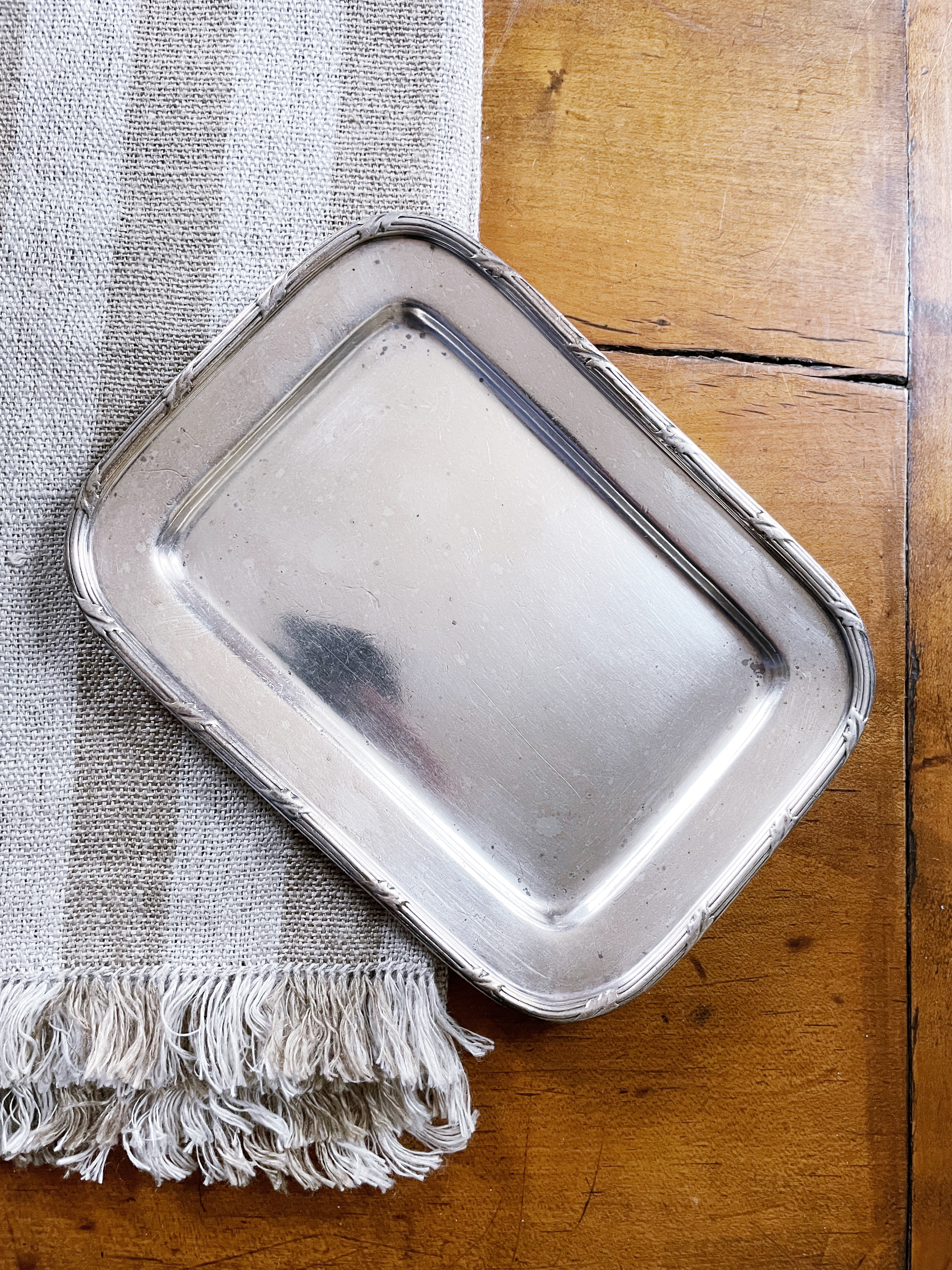 1928 Silver Tray from The St Regis Hotel NYC