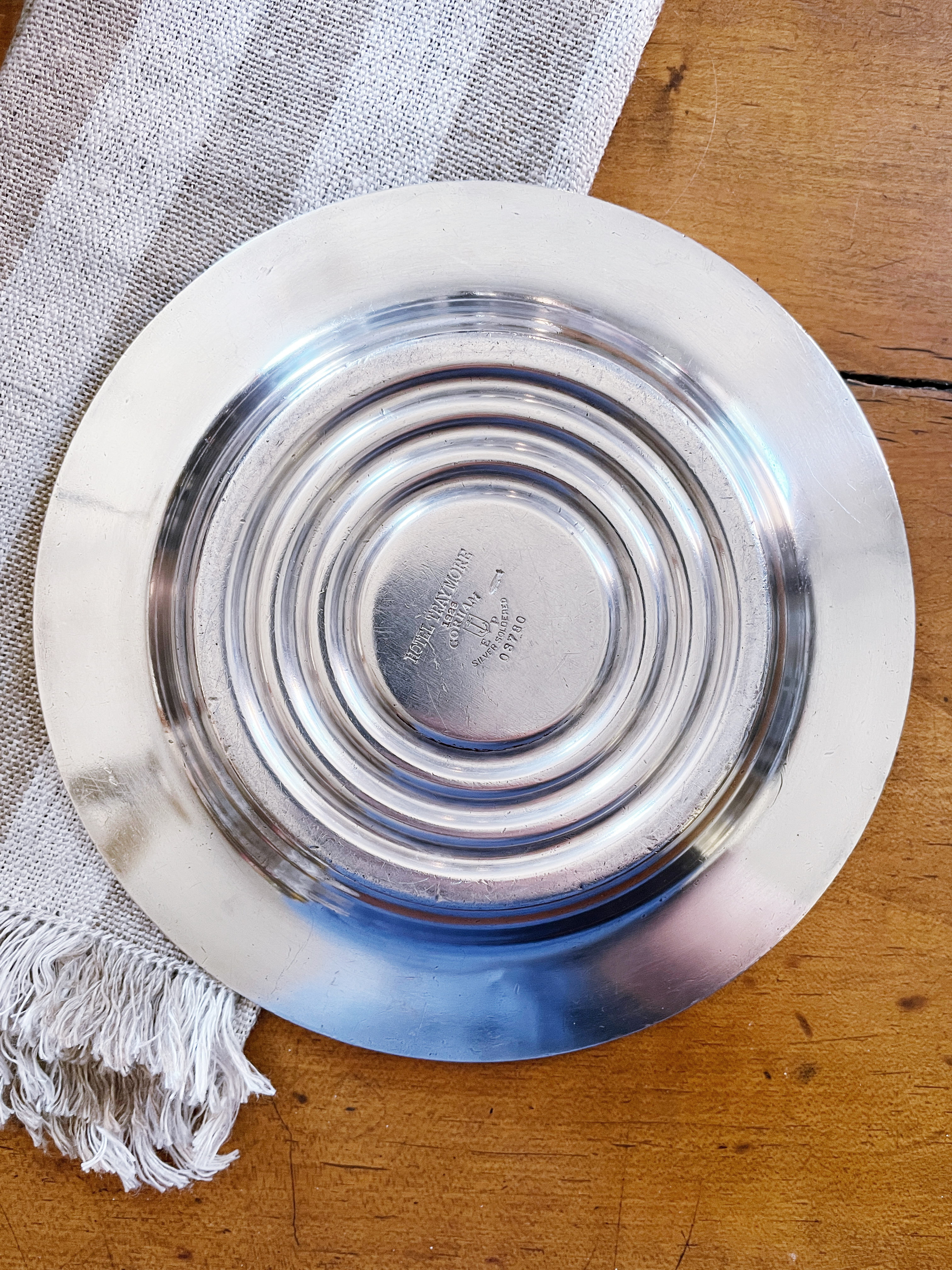 1929 Silver Plated Hotel Traymore Champagne Bottle Coaster