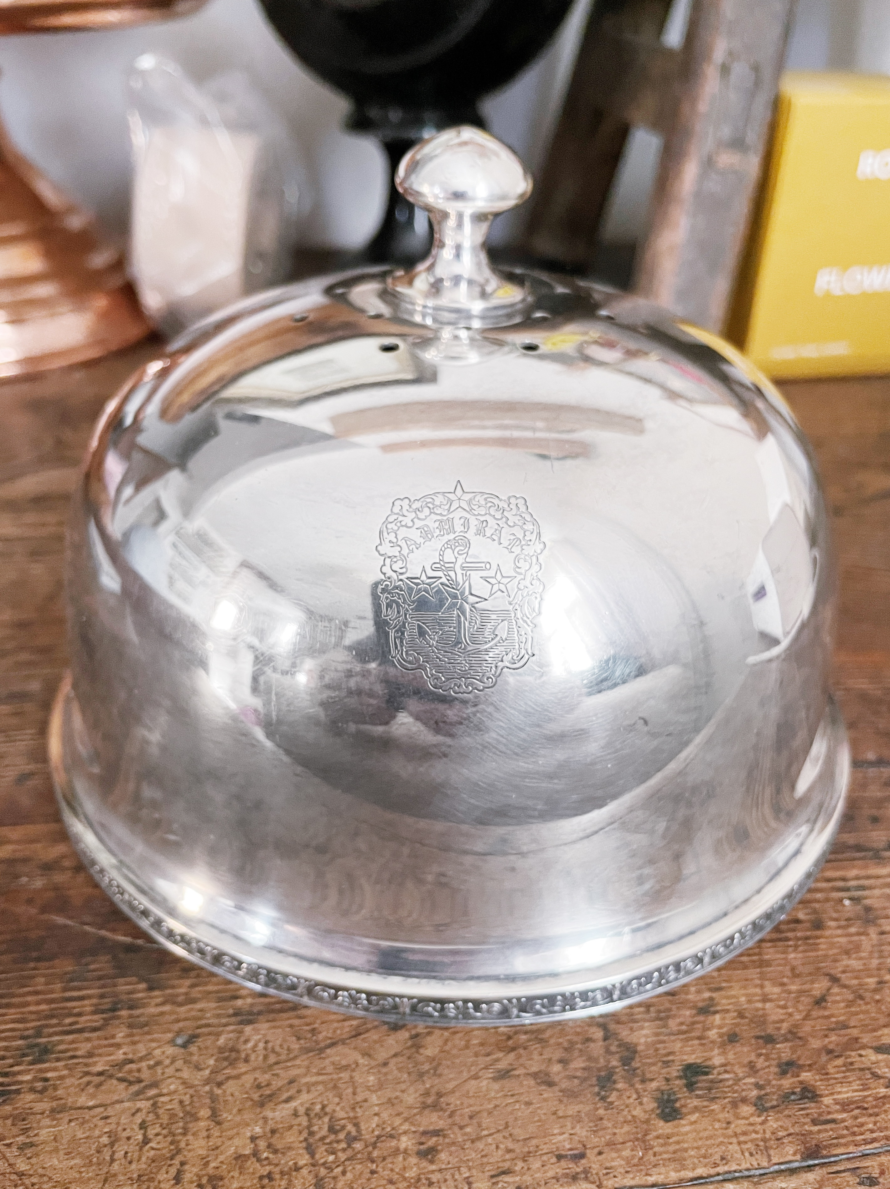 Antique Silver Plated Toast Cover from Admiral Hotel in Cape May NJ