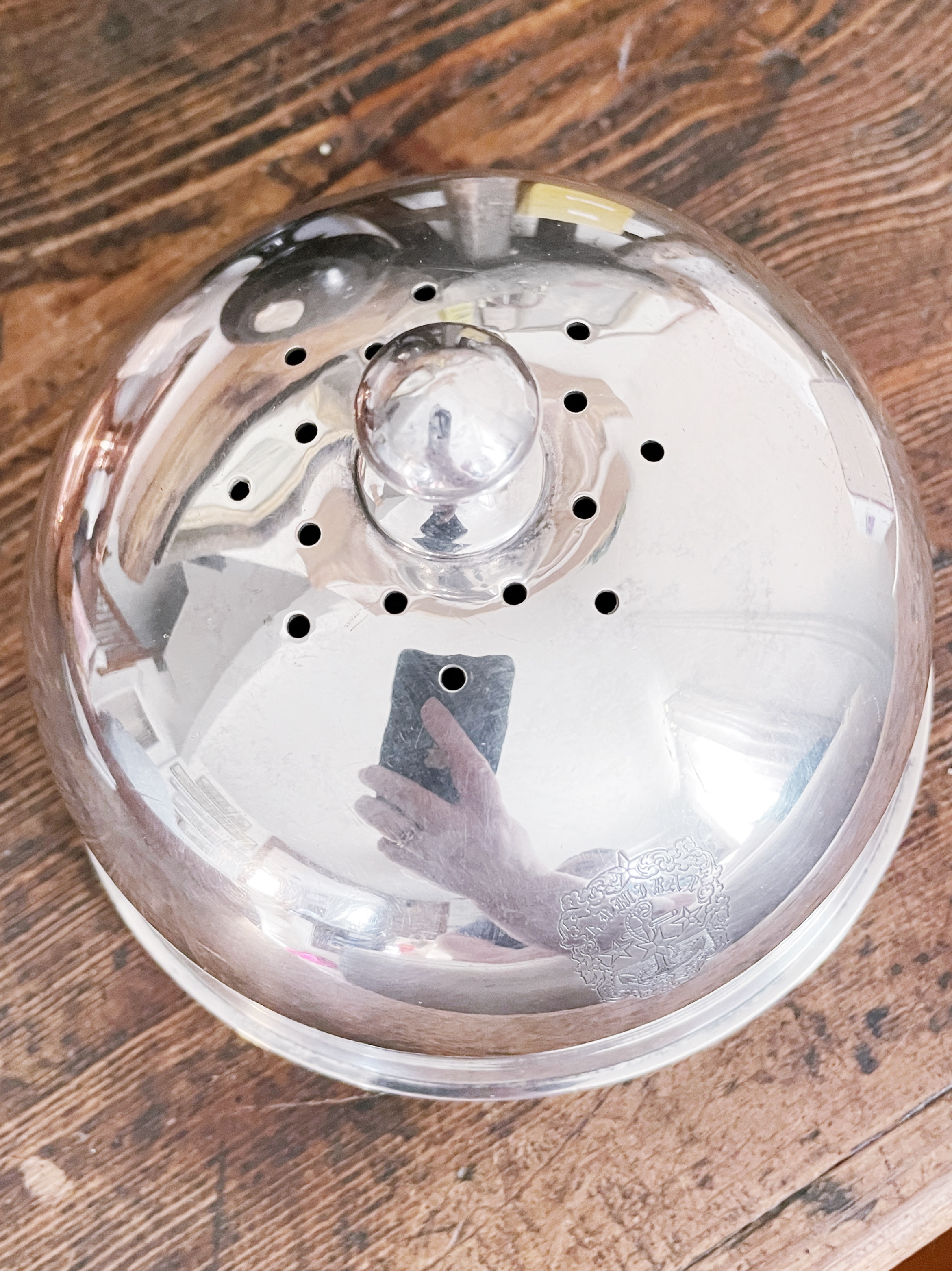 Antique Silver Plated Toast Cover from Admiral Hotel in Cape May NJ