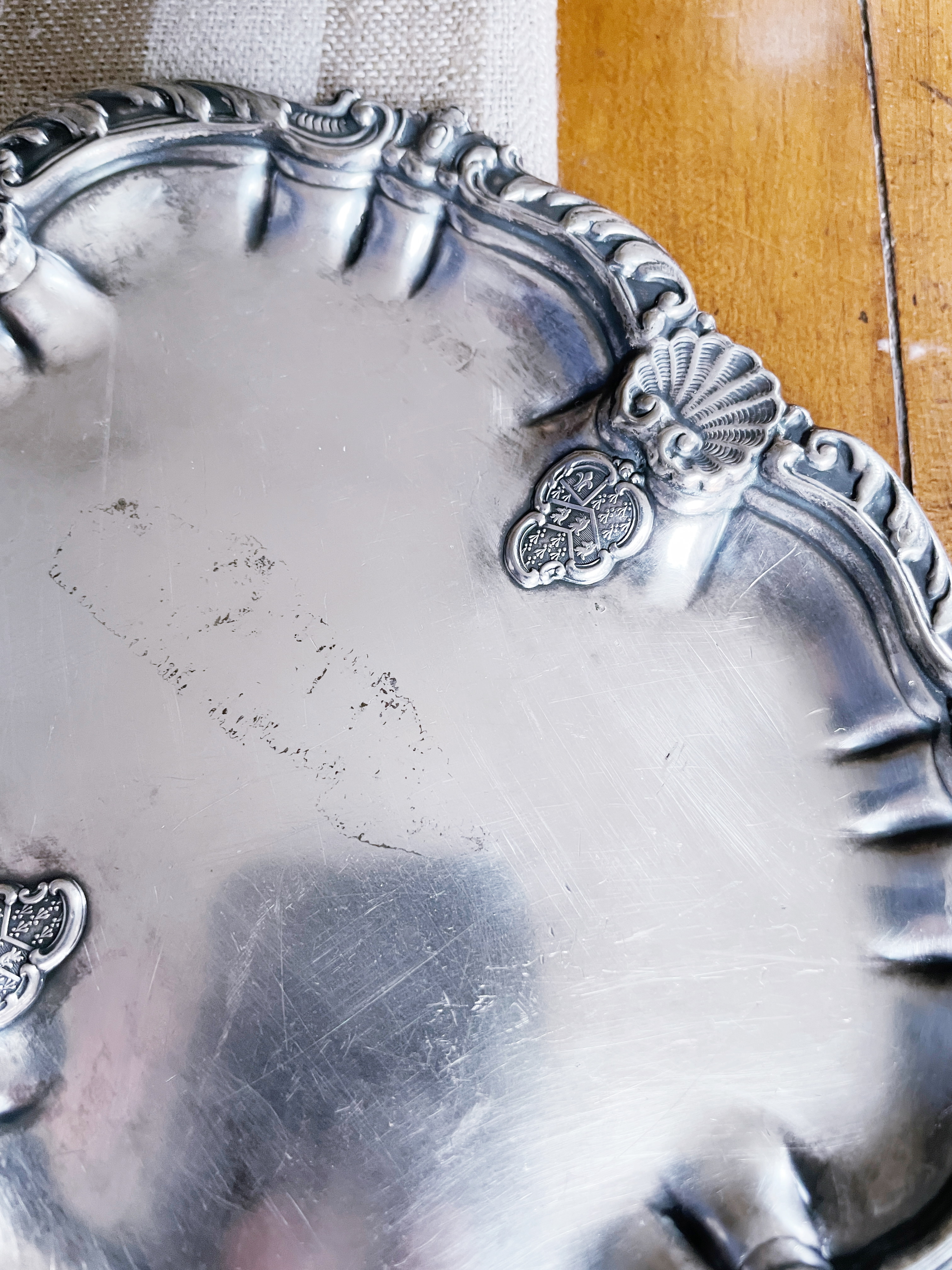 Antique Silver Plated Tip Tray From Holland House Hotel in Nyc