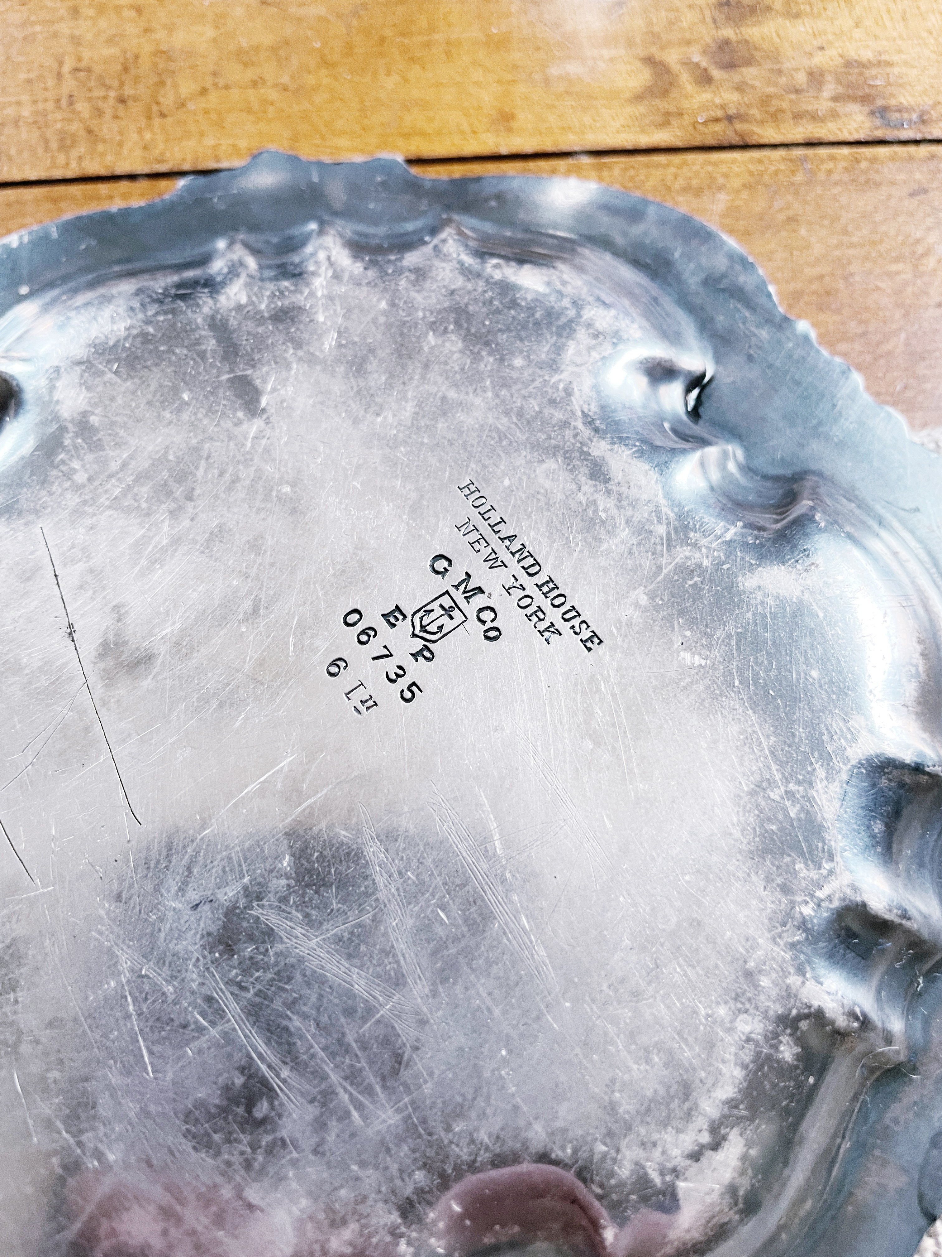 Antique Silver Plated Tip Tray From Holland House Hotel in Nyc