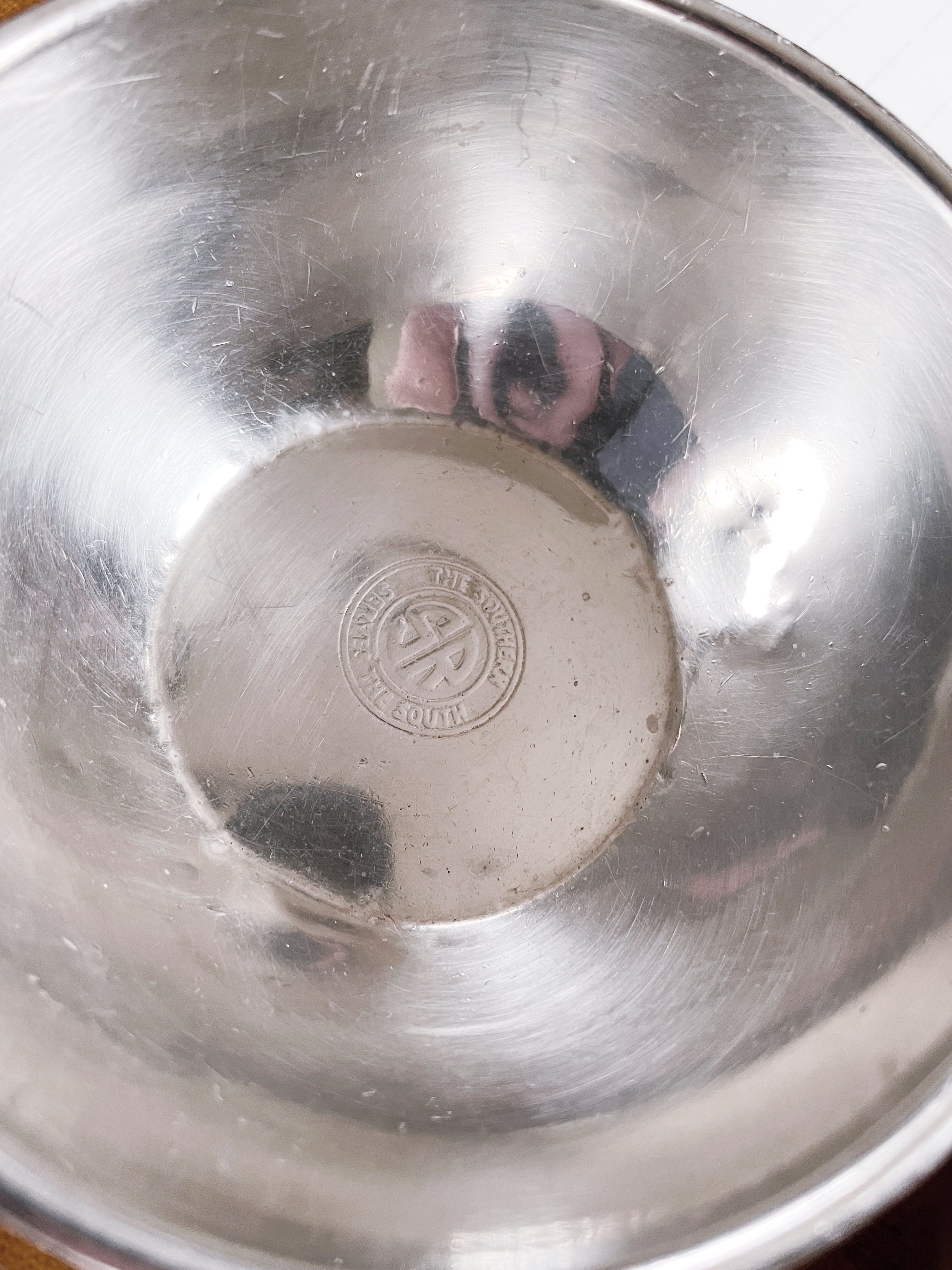 Antique Silver Plated Nut Bowl from Southern Railway