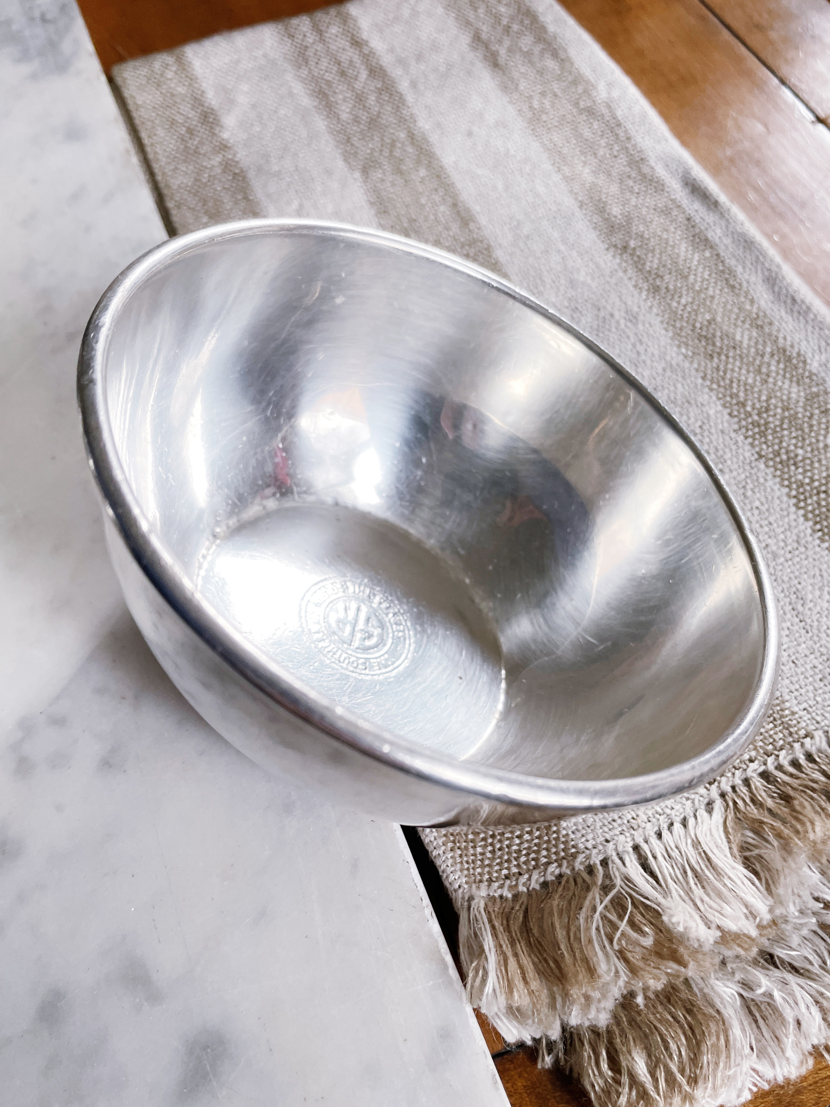 Antique Silver Plated Nut Bowl from Southern Railway