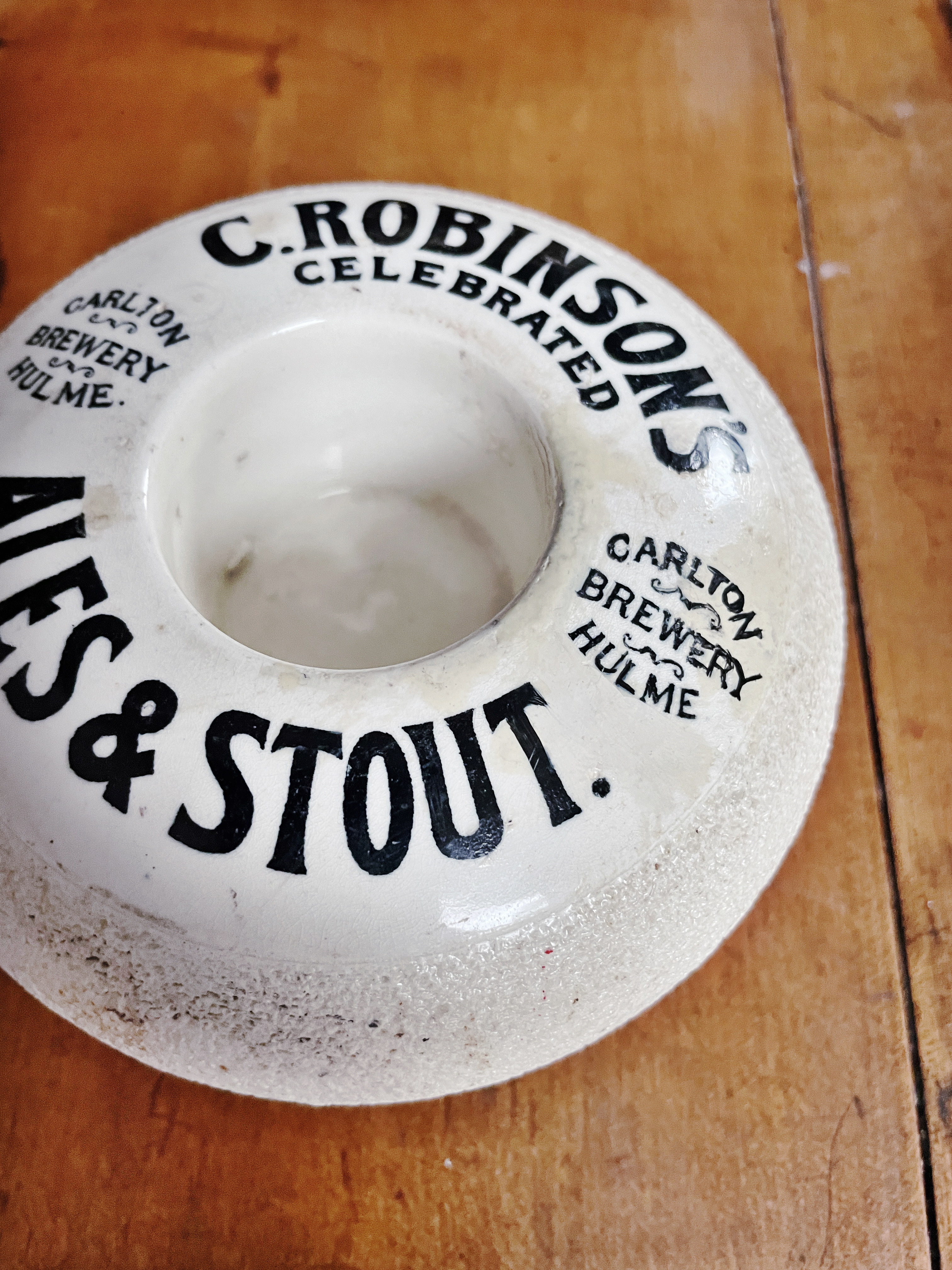 Antique English Ale and Stout Advertising Match Striker