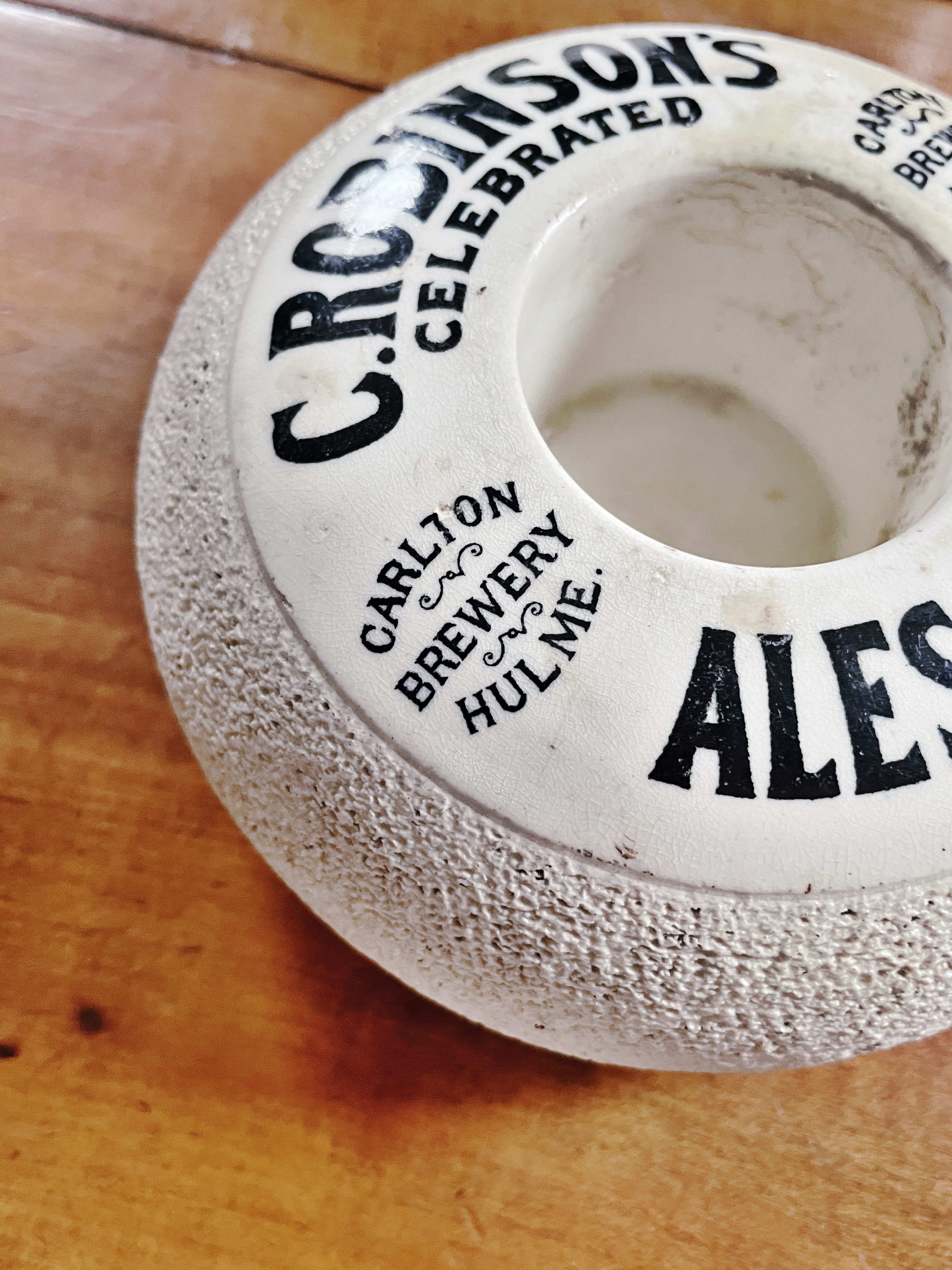 Antique English Ale and Stout Advertising Match Striker