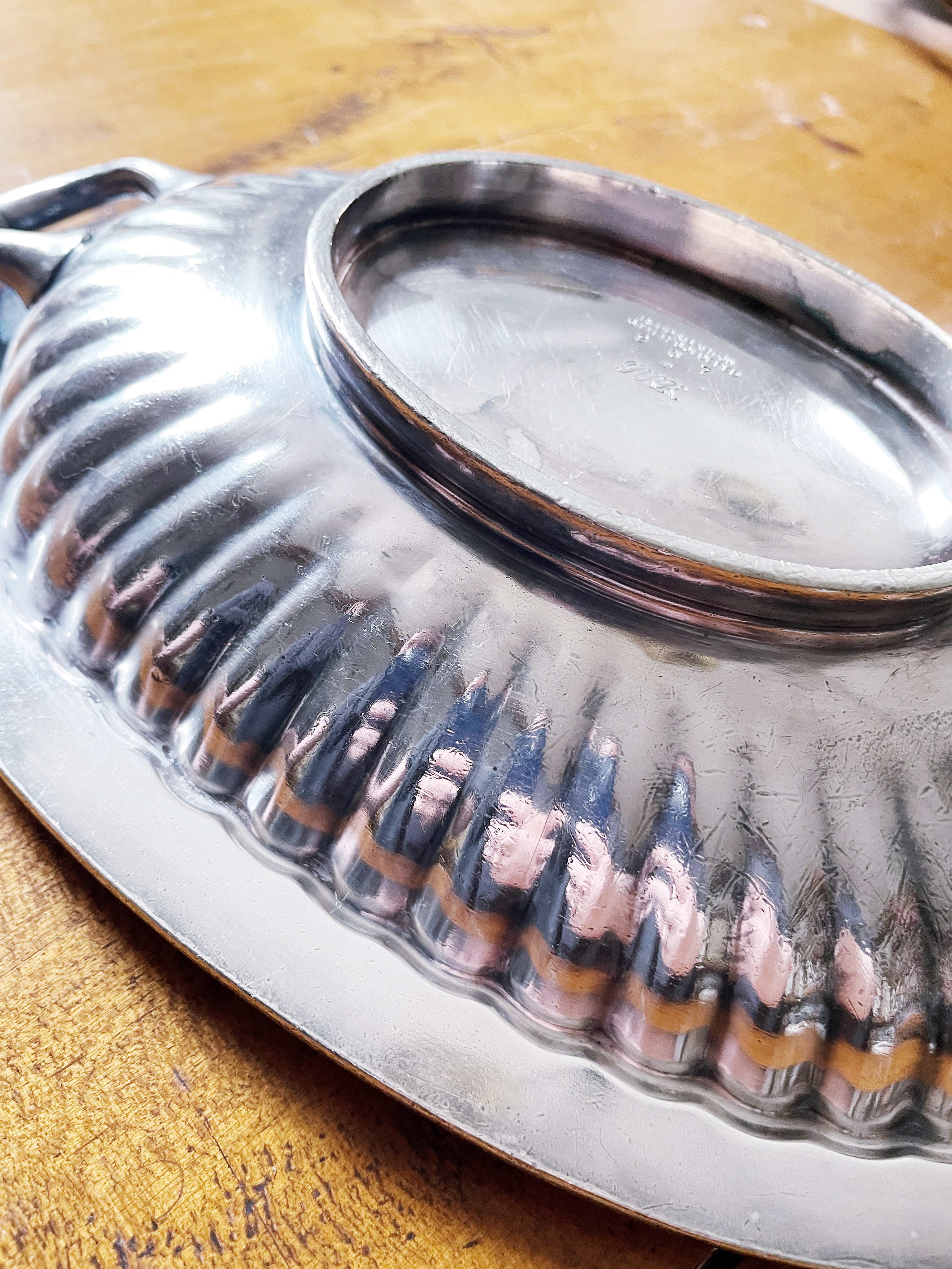 Antique Silver Plated Pennsylvania Railroad Pedestal Serving Dish