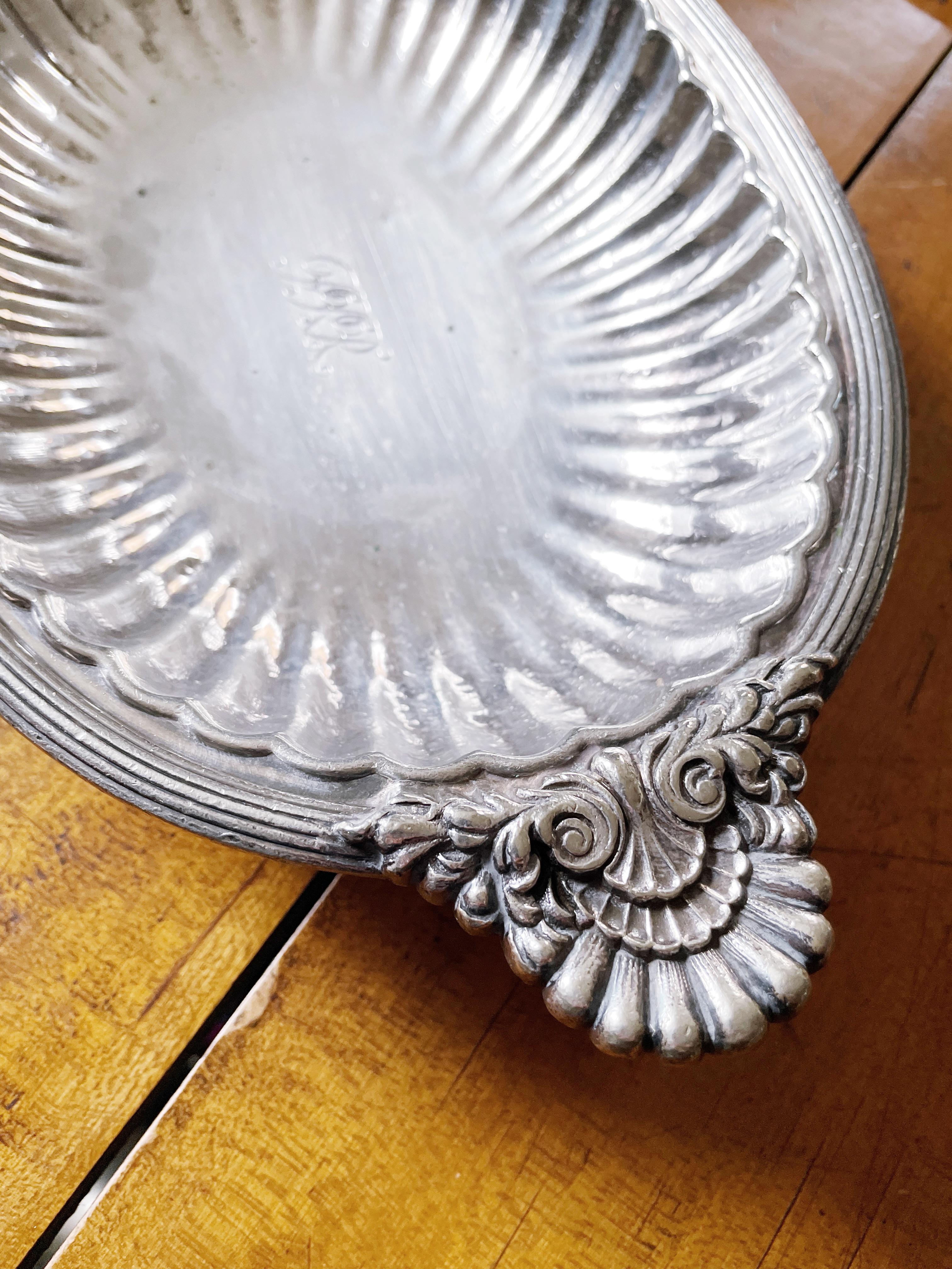 Antique Silver Plated Pennsylvania Railroad Footed Serving Dish