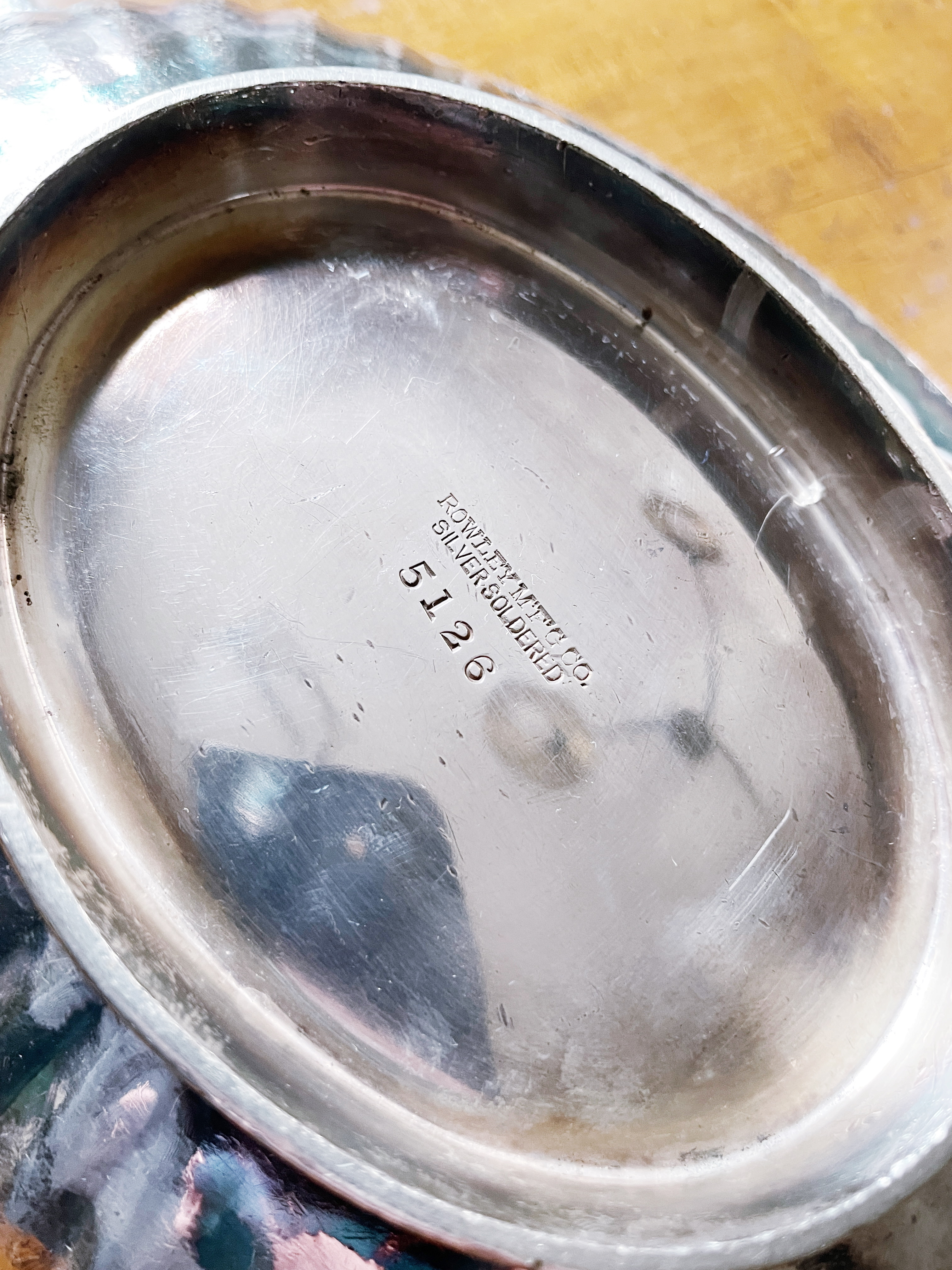 Antique Silver Plated Pennsylvania Railroad Footed Serving Dish