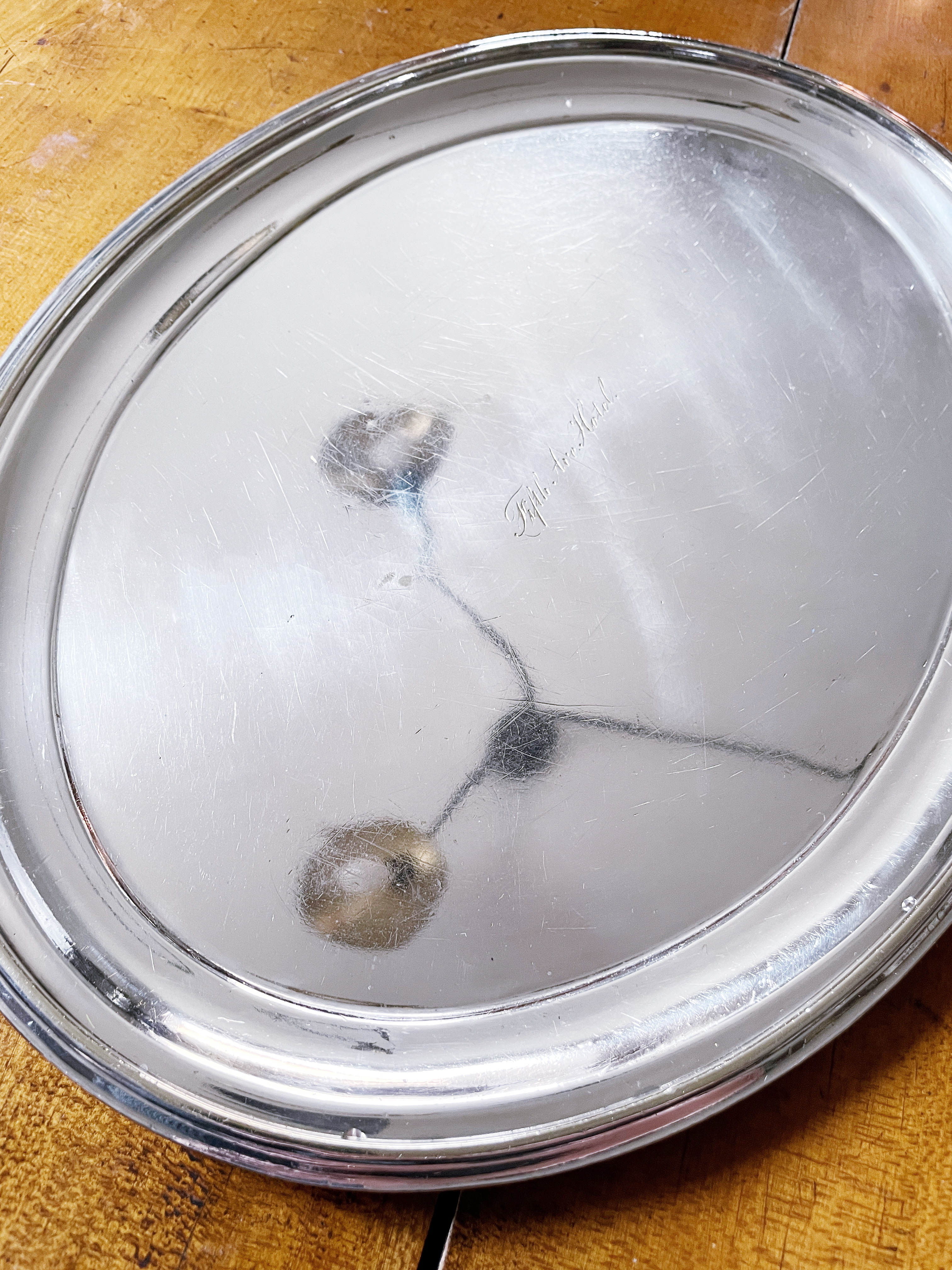 Victorian Era Silver Serving Tray from The Fifth Avenue Hotel NYC