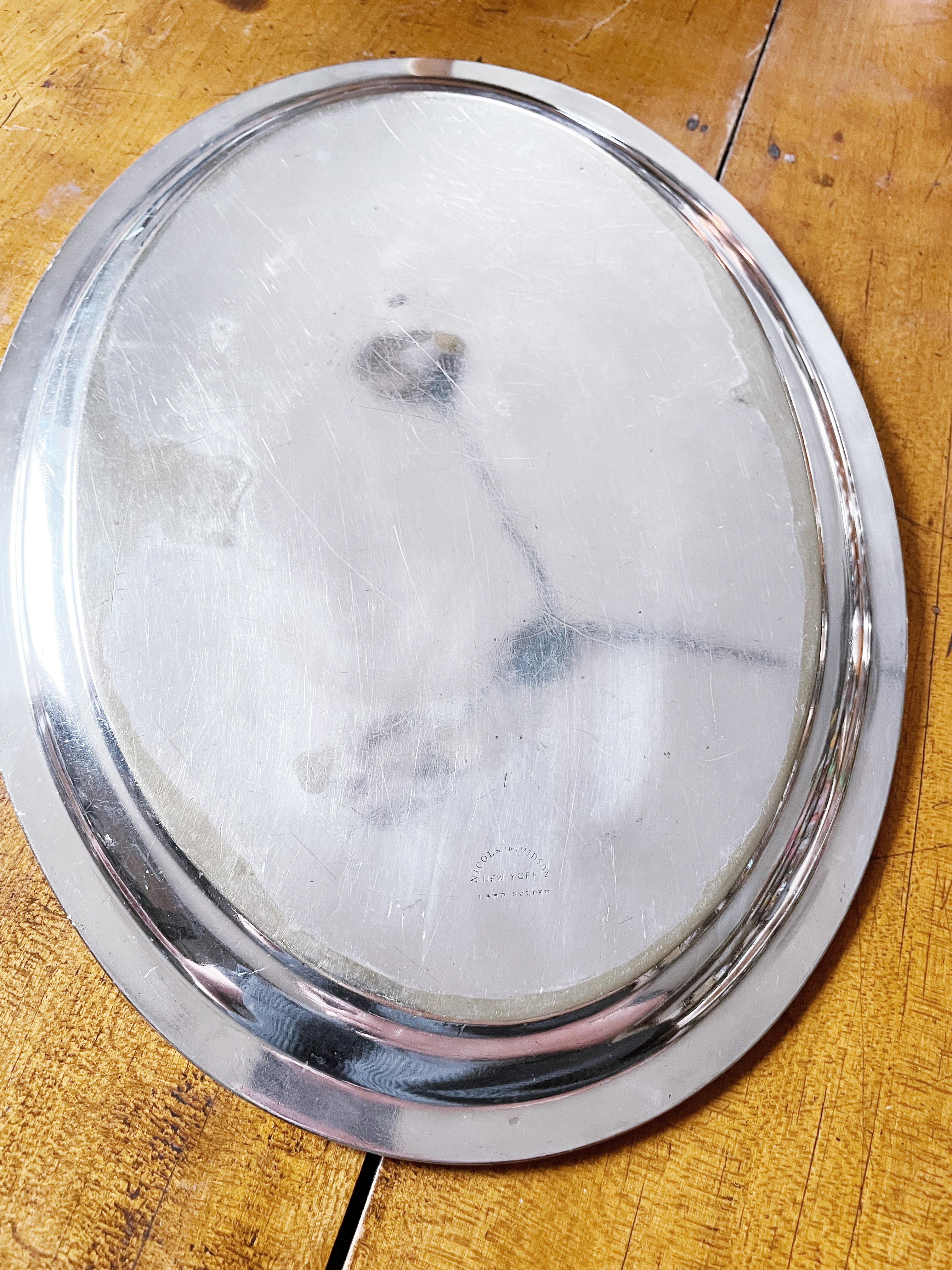 Victorian Era Silver Serving Tray from The Fifth Avenue Hotel NYC