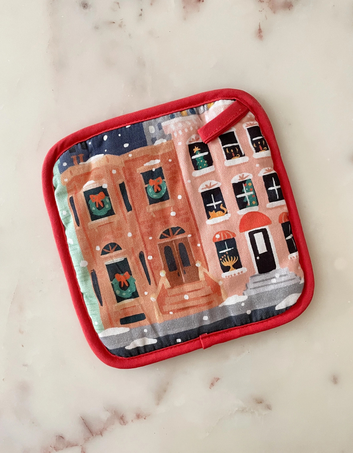 Rockefeller Cotton Oven Mitt + Pot Holder Set