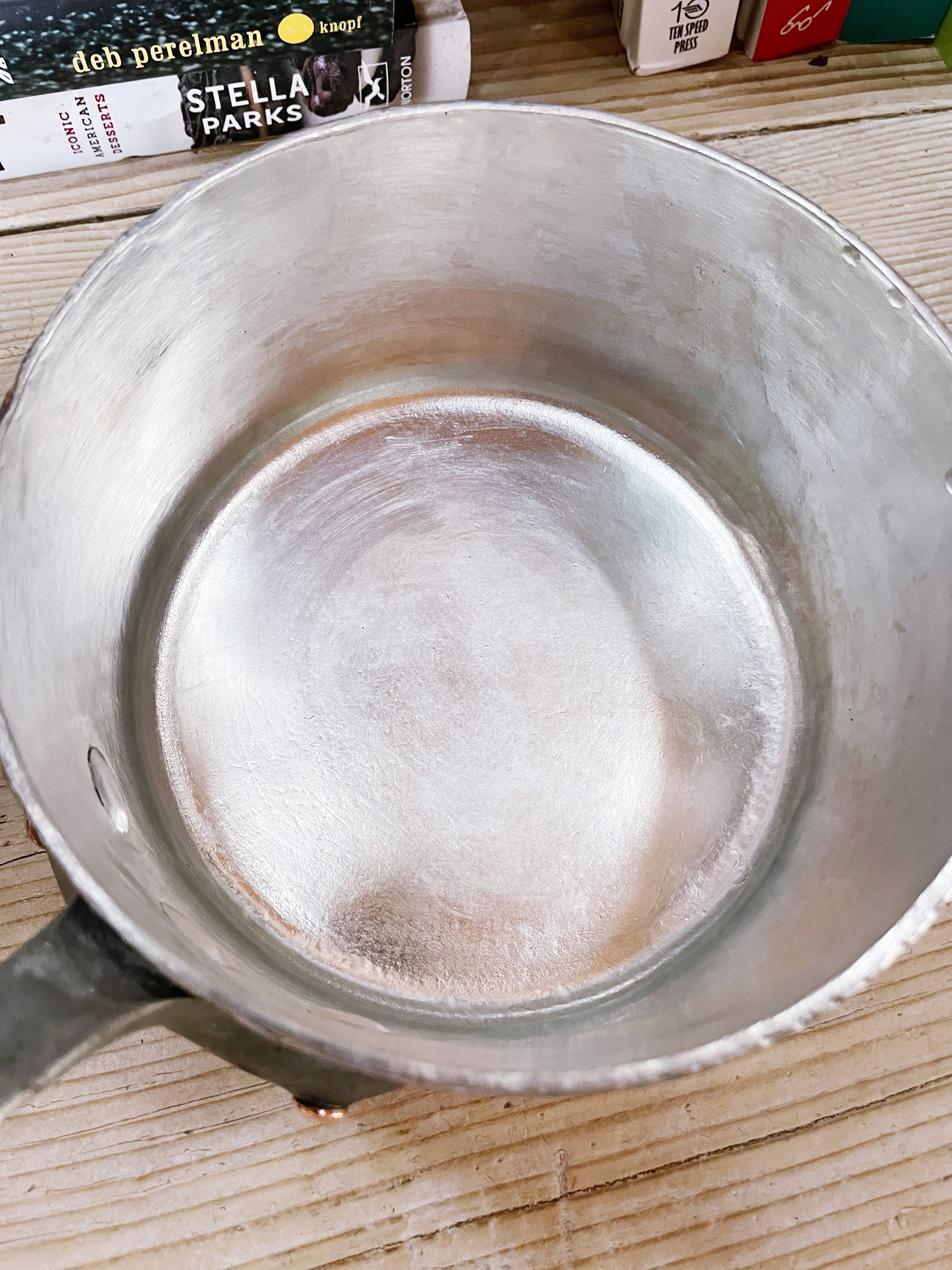 Antique French Gaillard Copper Pot from Hotel Palais de La Mediterranee in Nice