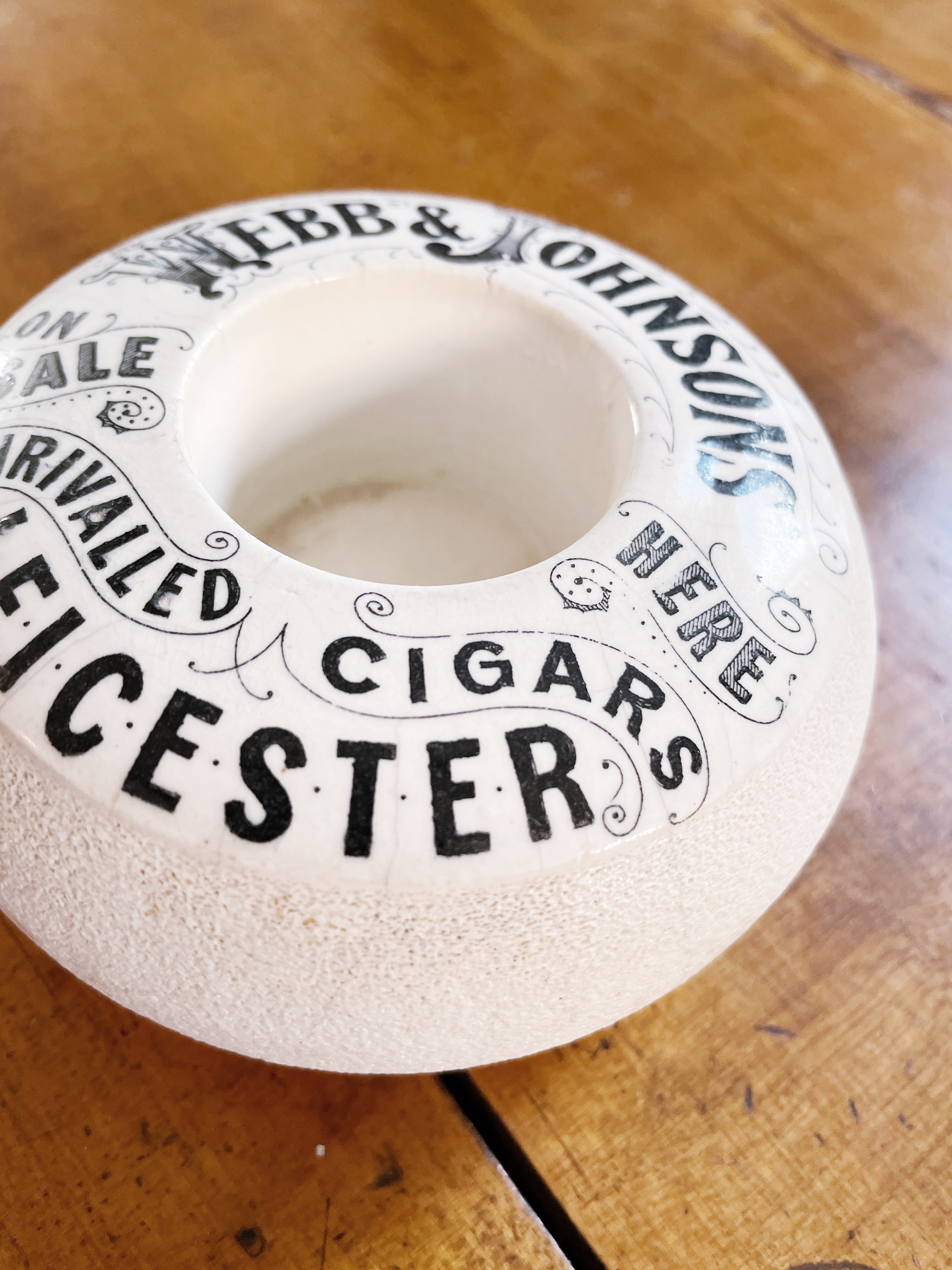 Antique English Webb & Johnsons Cigars Advertising Match Striker