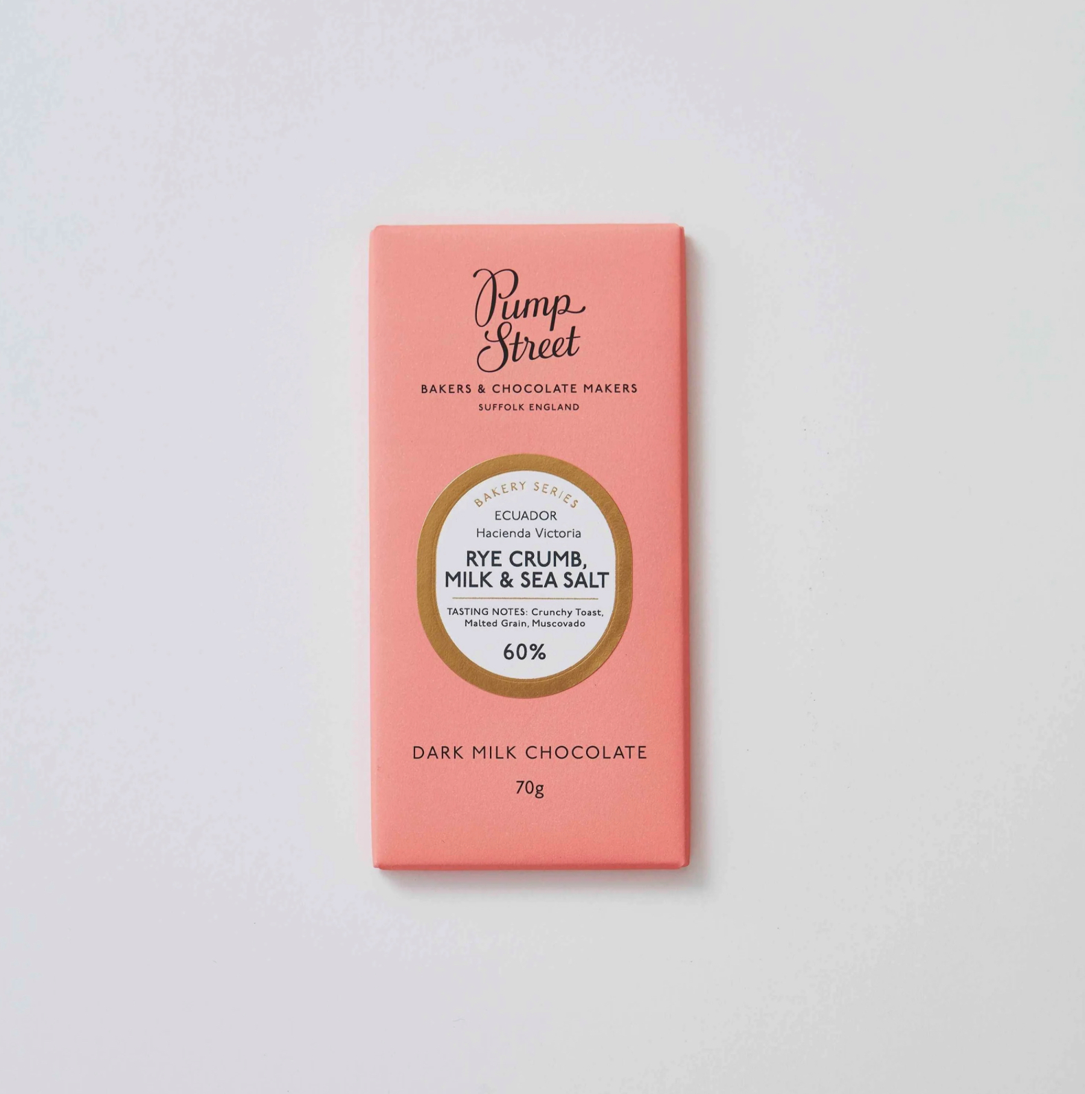 Rye Crumb, Milk & Sea Salt 60% Chocolate Bar