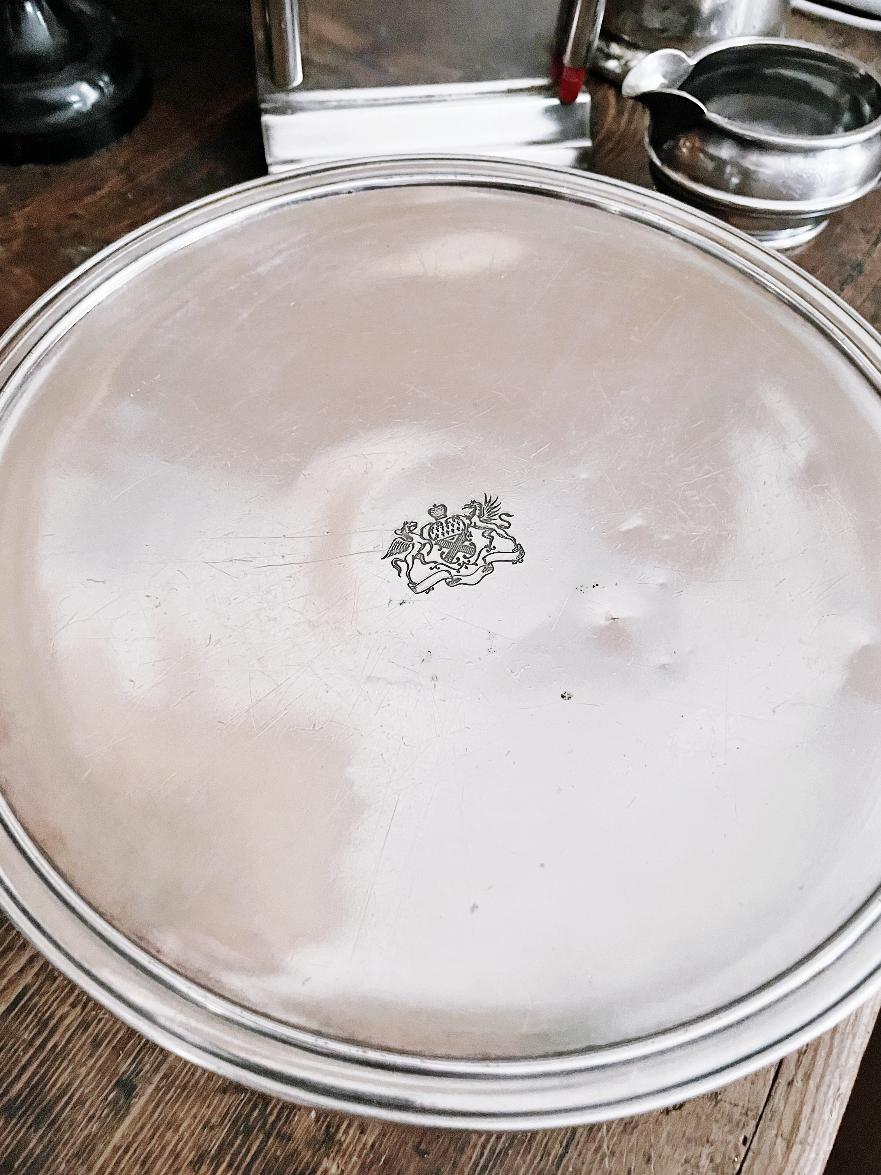 1922 Silver Dessert Stand from Shelburne Hotel in Atlantic City