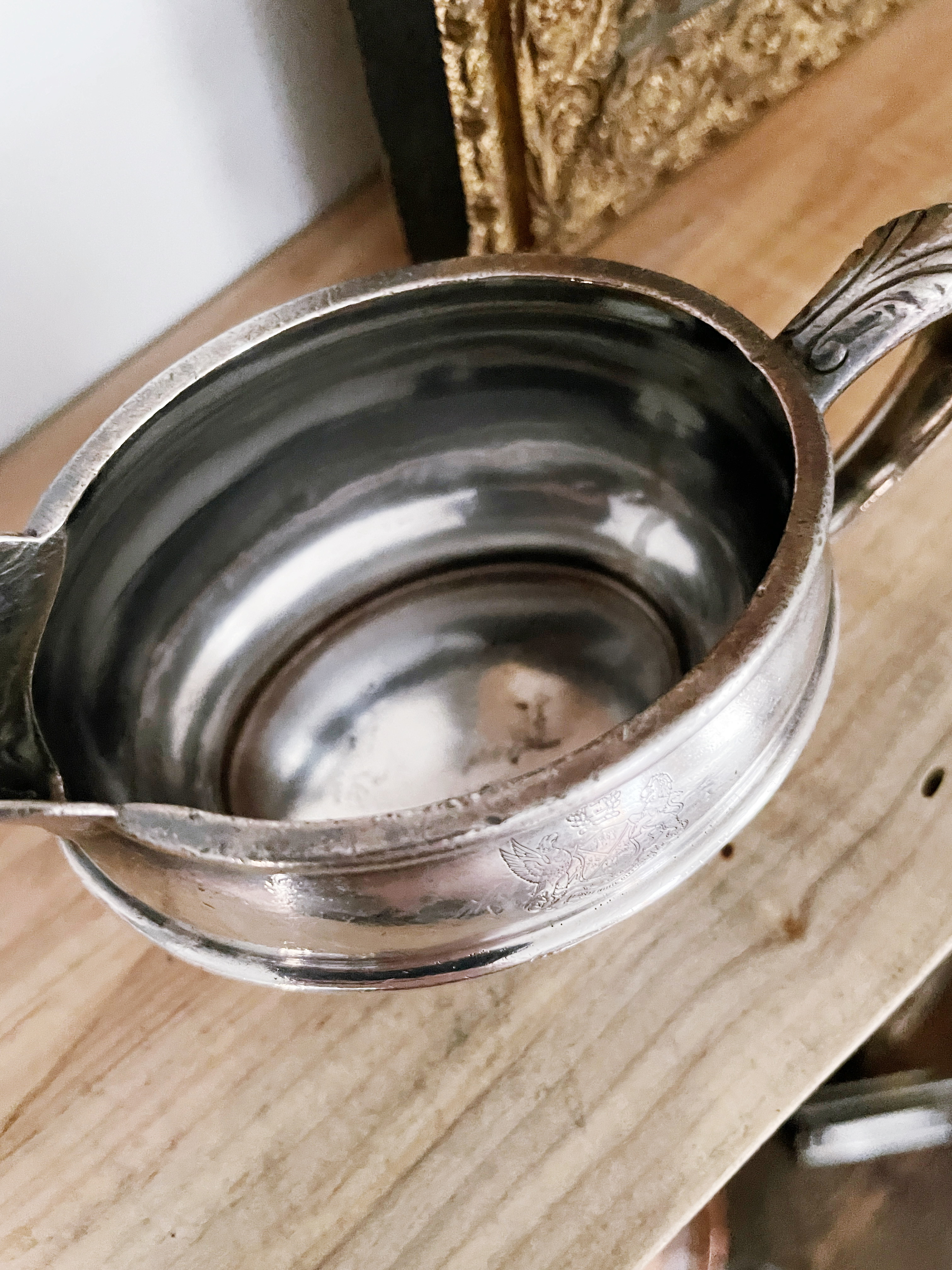 Antique Silver Plated Creamer from The Hotel Beaconsfield in Brookline Mass