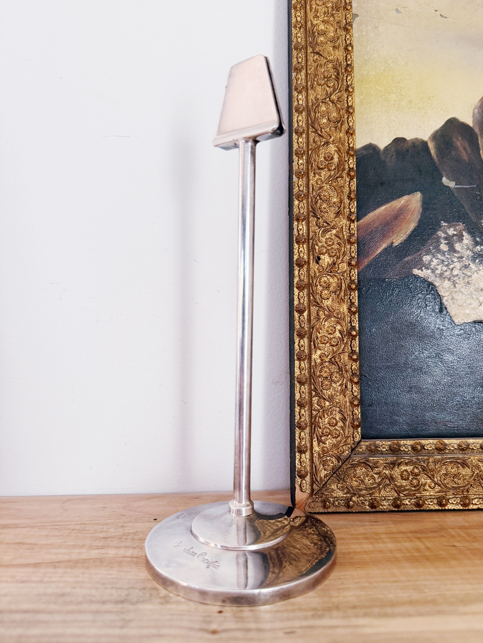 Vintage Silver Plated Menu Holder from The Canadian Pacific Railway