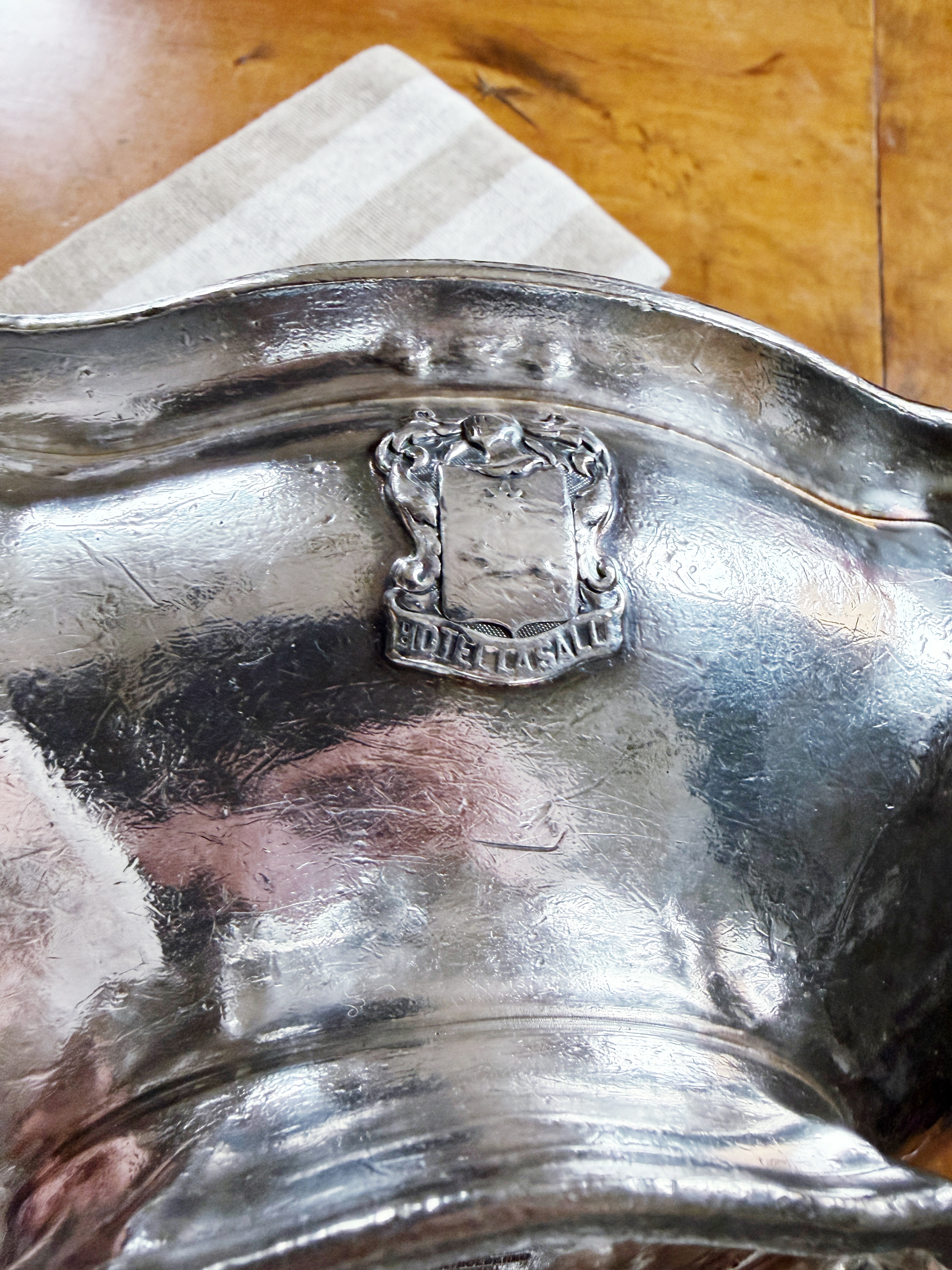 Antique Silver Plated Serving Bowl from La Salle Hotel Chicago