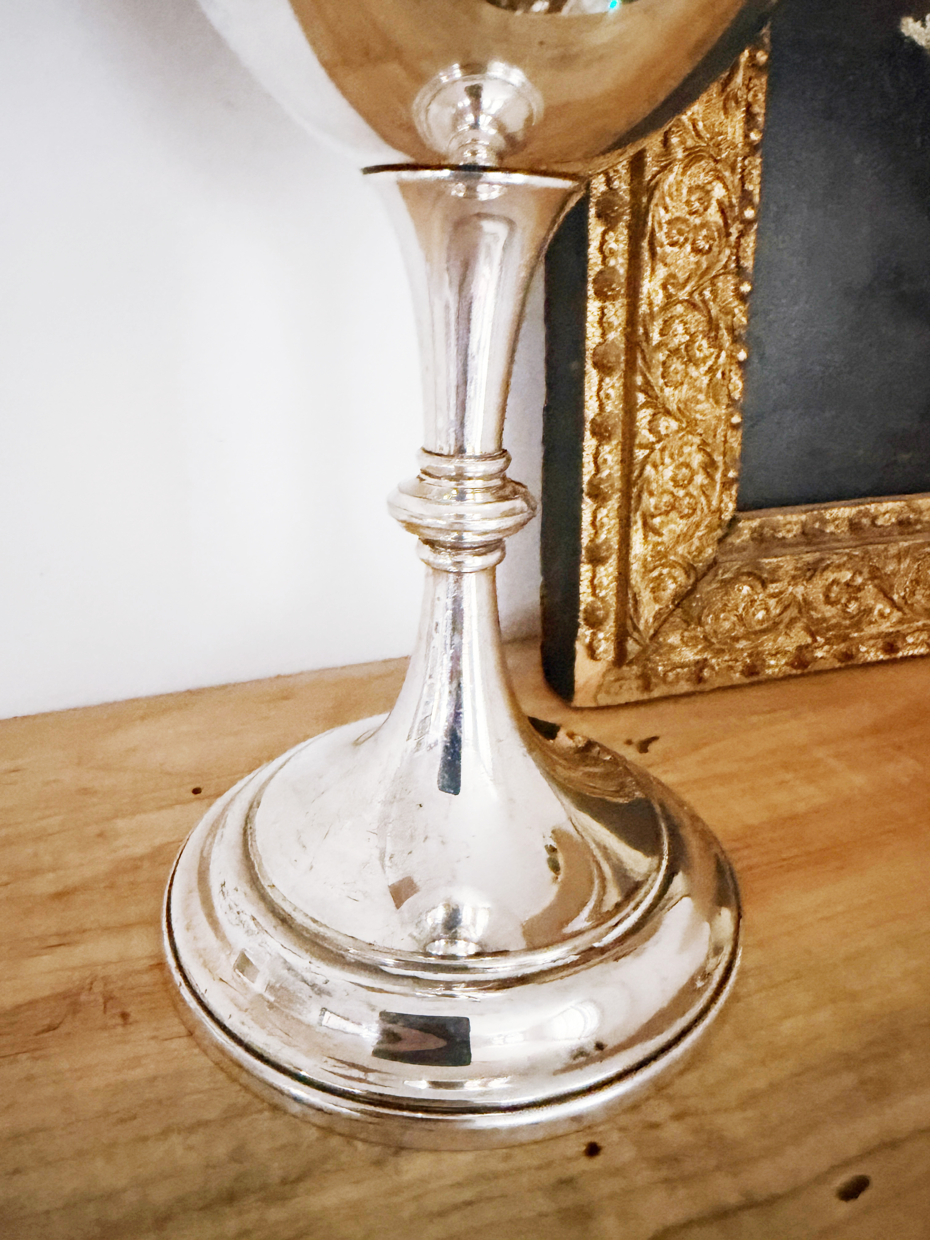 Antique 1891 English Silver Plated Potato Trophy